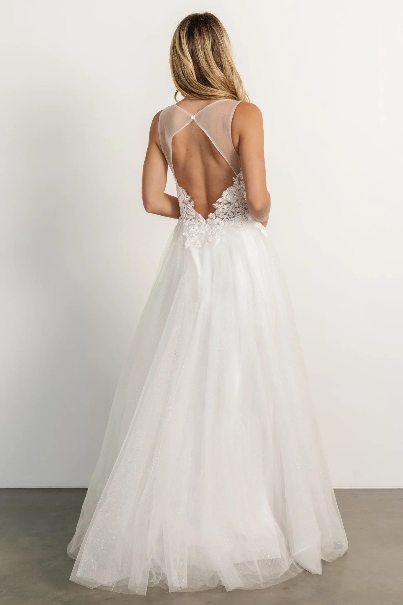 Affection Shimmer Bridal Gown | Off White