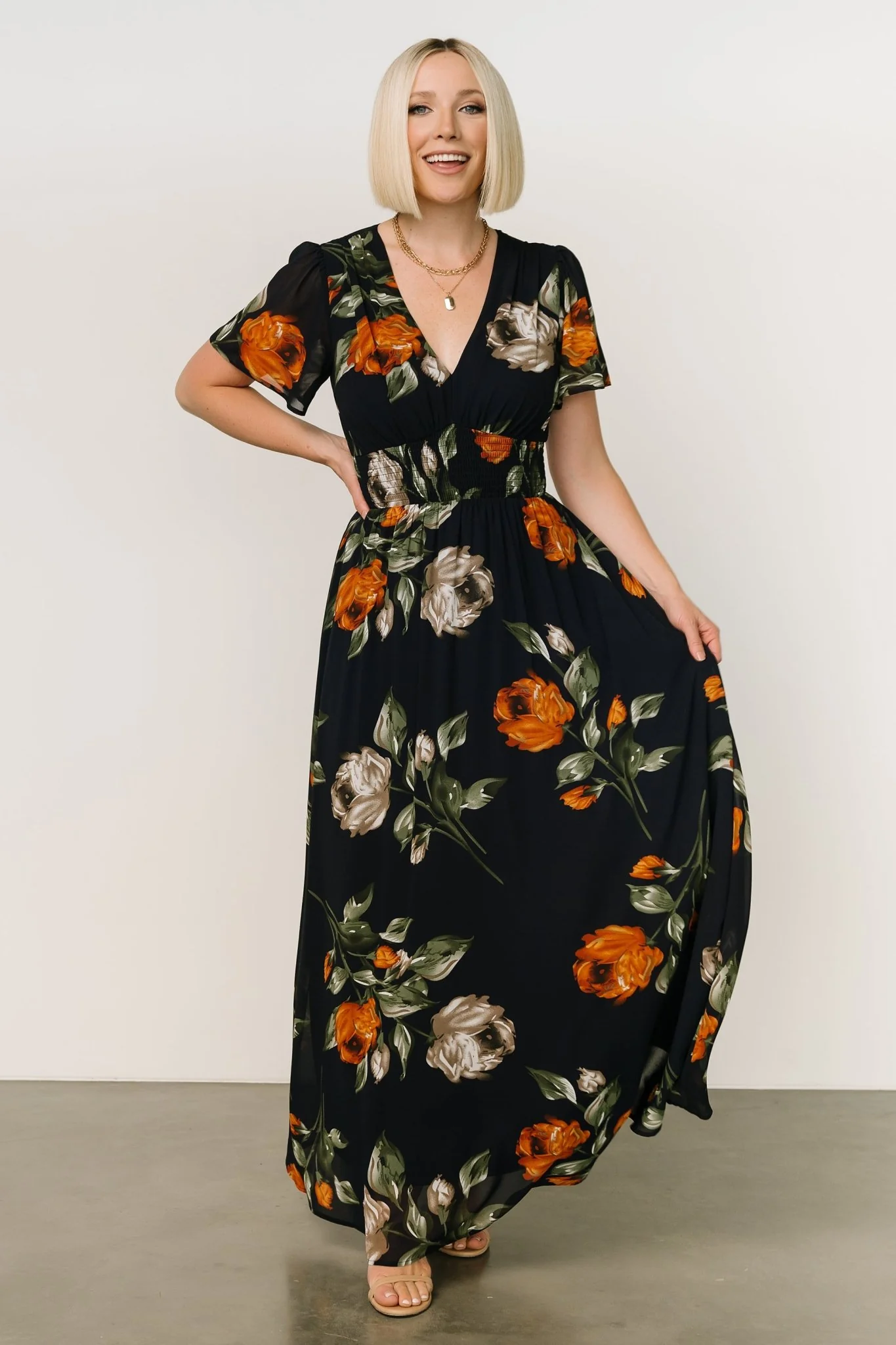 Birdie Maxi Dress | Midnight Navy Floral