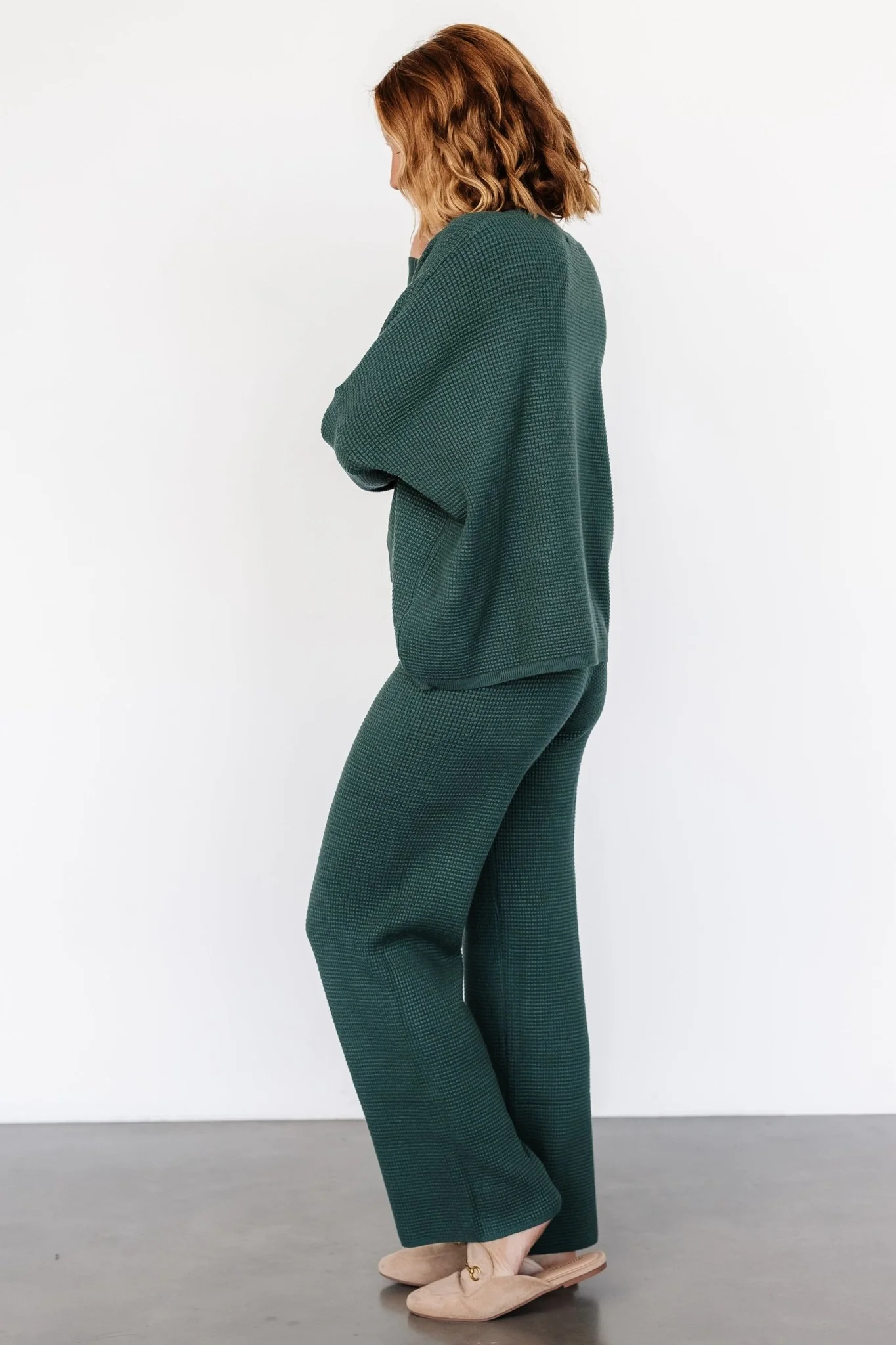 Owen Waffle Pants | Green