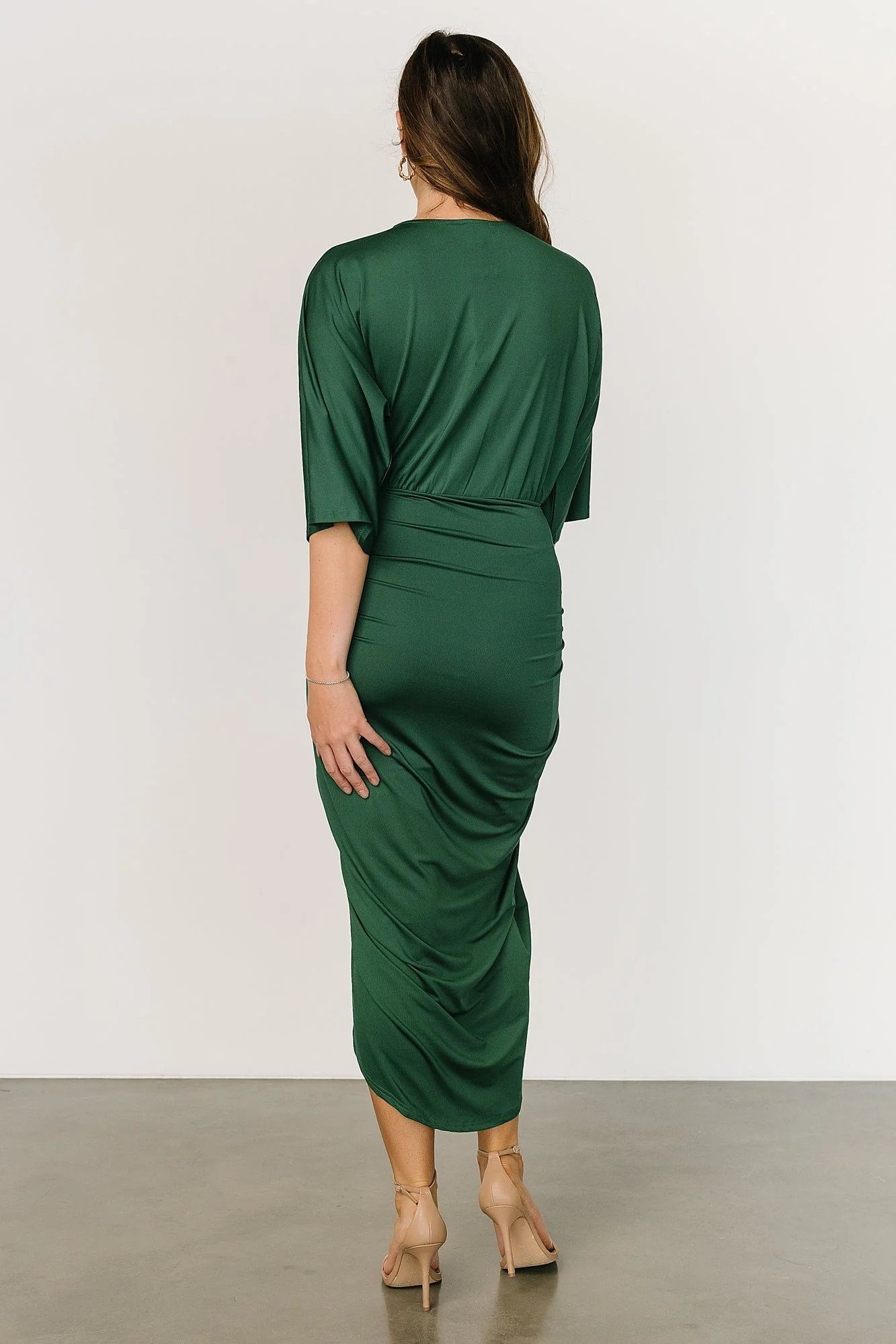 Mimi Midi Dress | Hunter Green