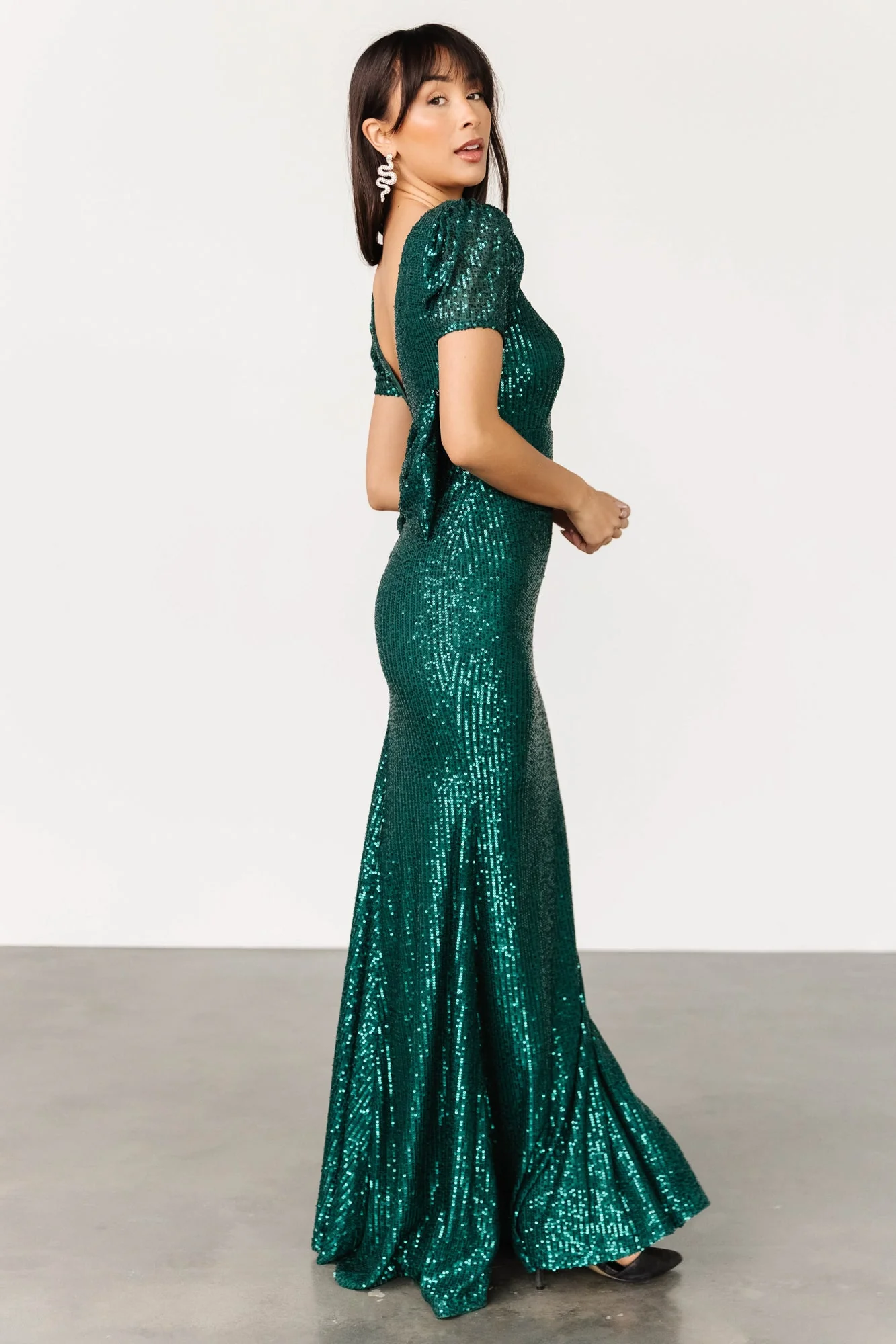 Jubilee Sequin Gown | Emerald