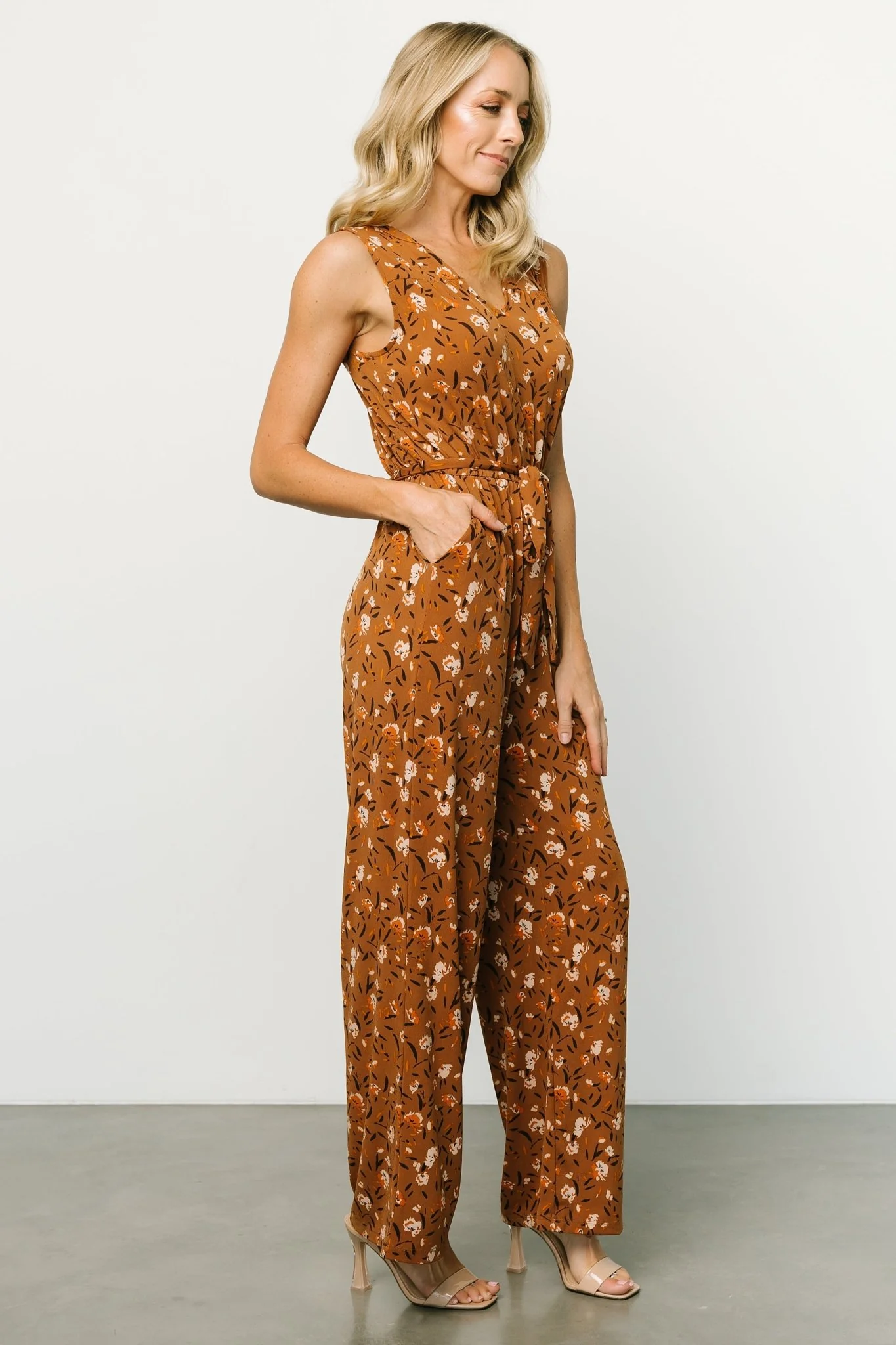 Grove Tank Jumpsuit | Copper Multi