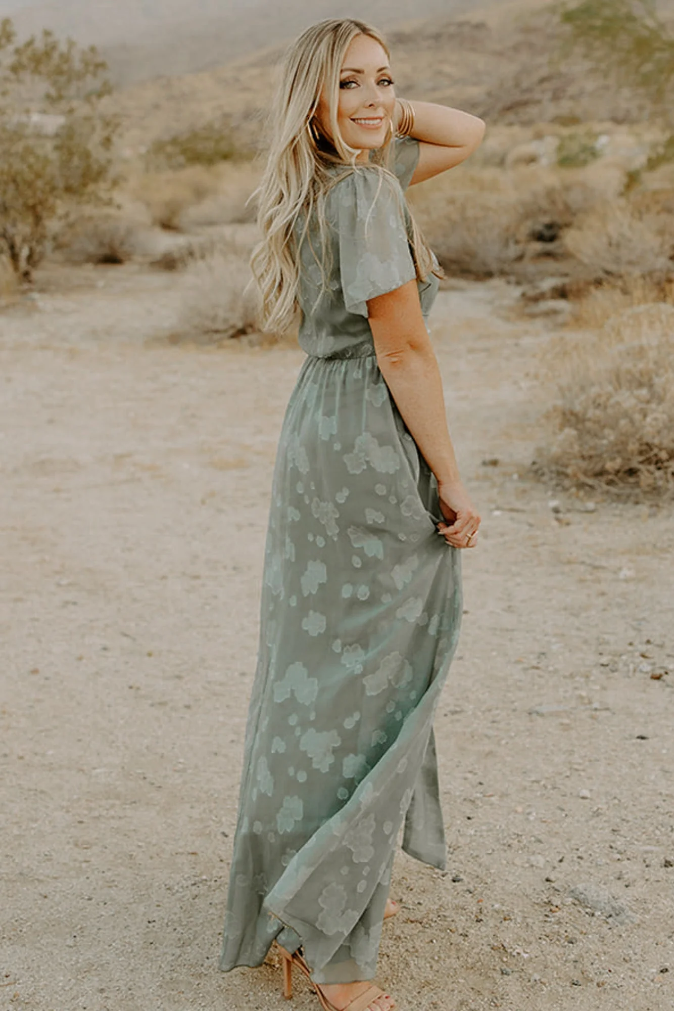 Faye Maxi Dress | Eucalyptus