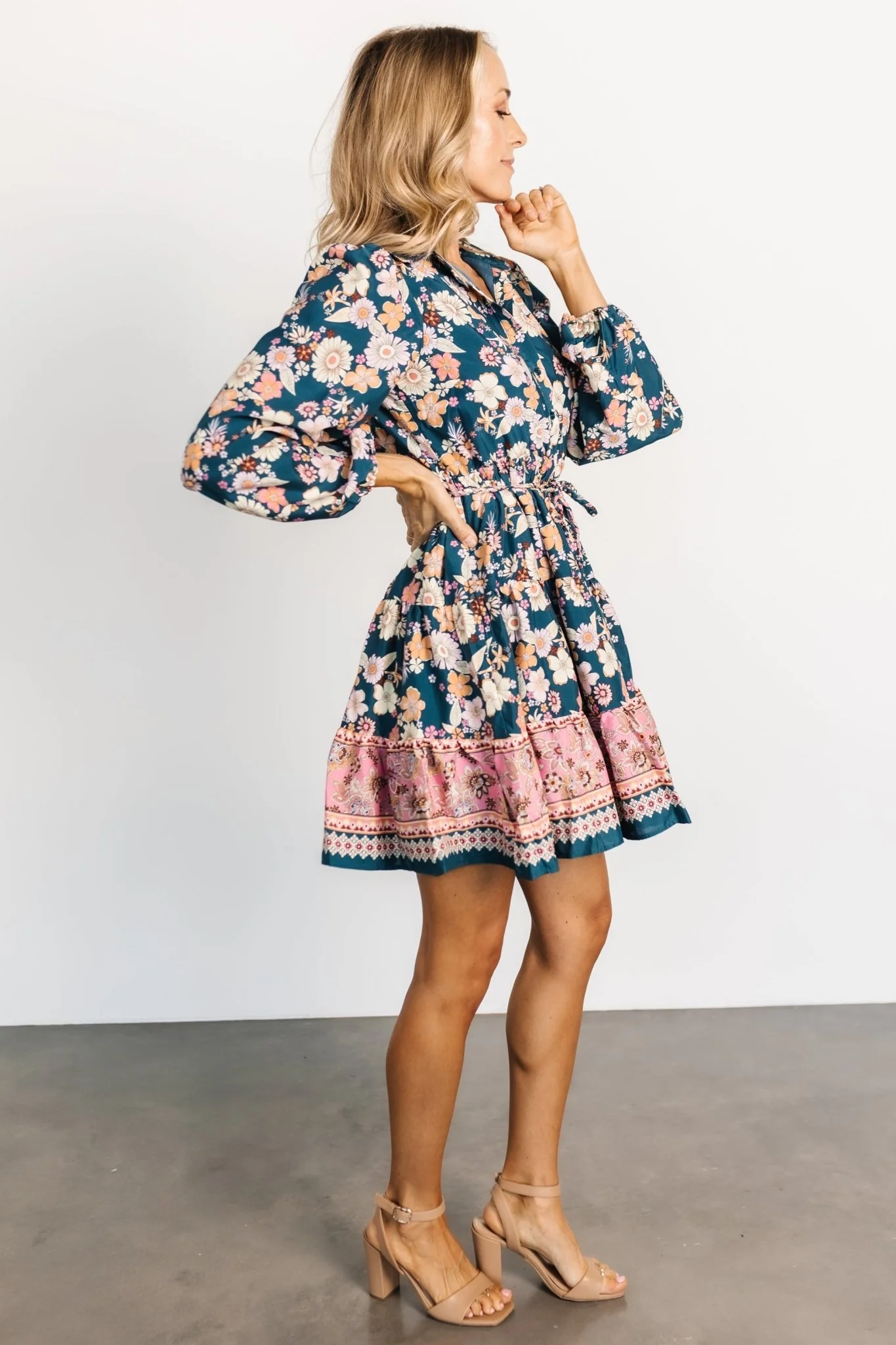 Jane Short Dress | Jade Multi