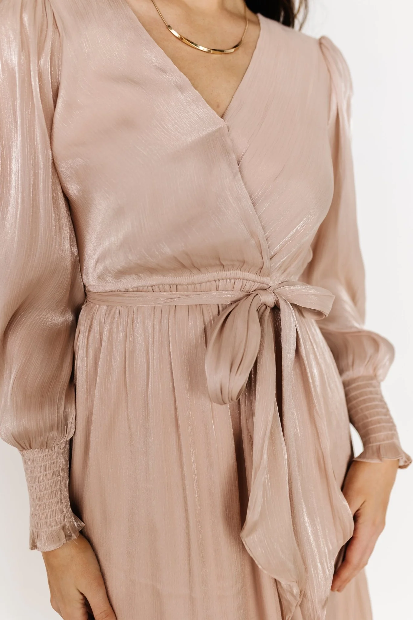 Flynn Midi Dress | Champagne