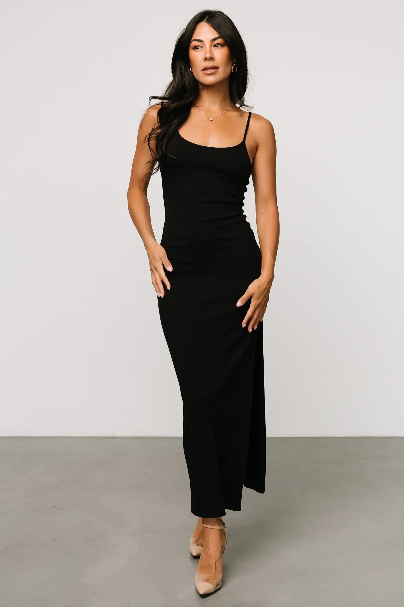Kade Bodycon Tank Dress | Black