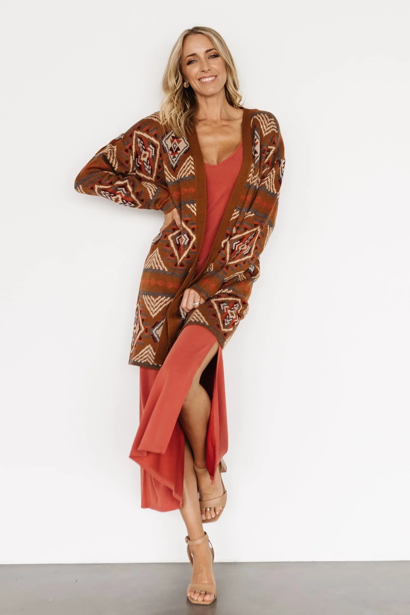 Billings Knit Cardigan | Spice Multi
