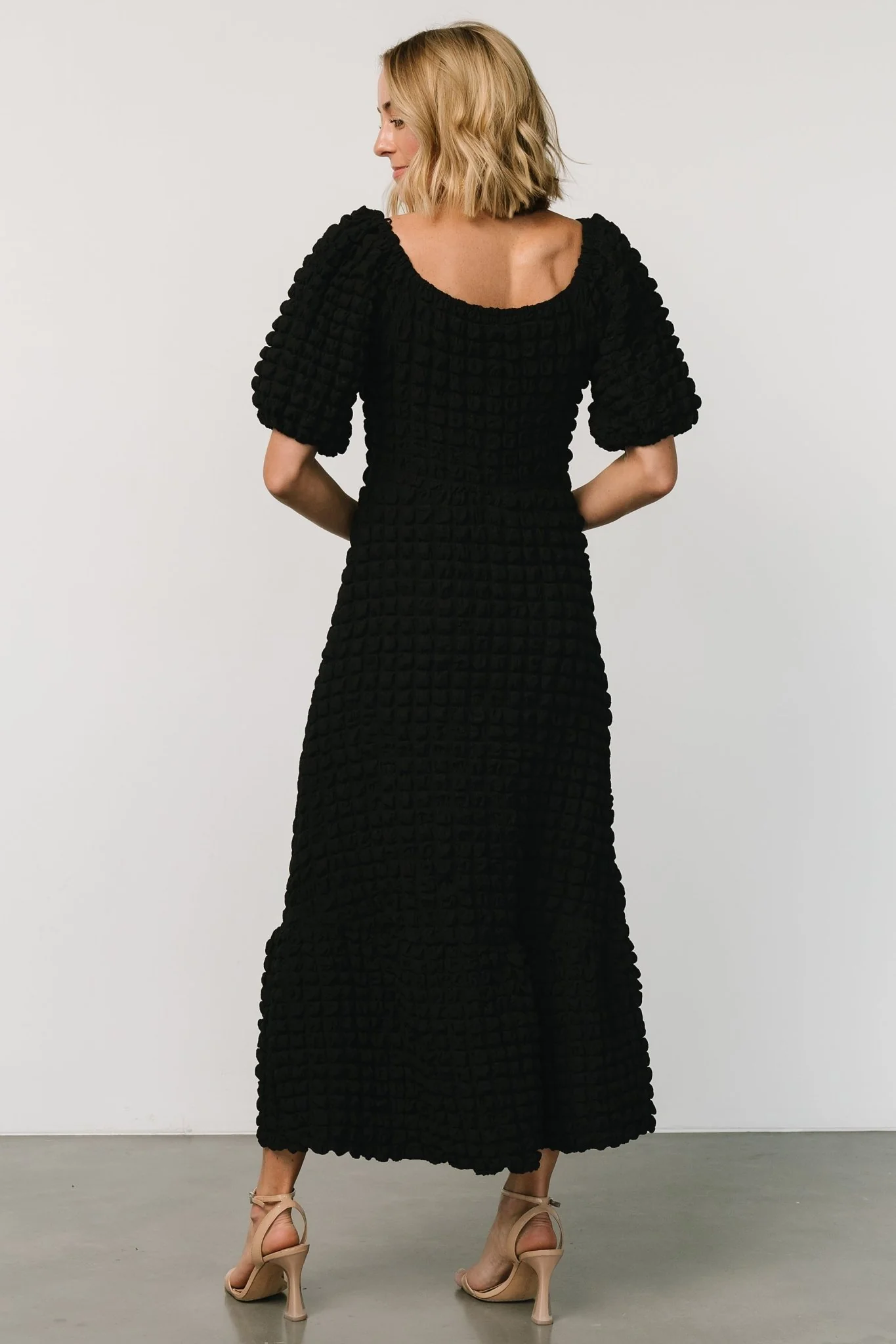 Therese Textured Dress | Black