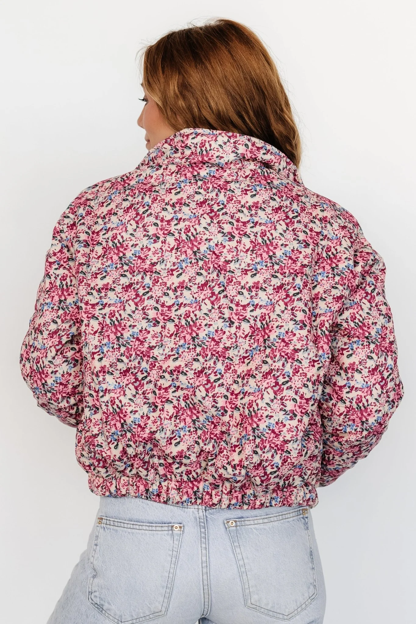 Mitchell Puffer Jacket | Fuchsia Multi