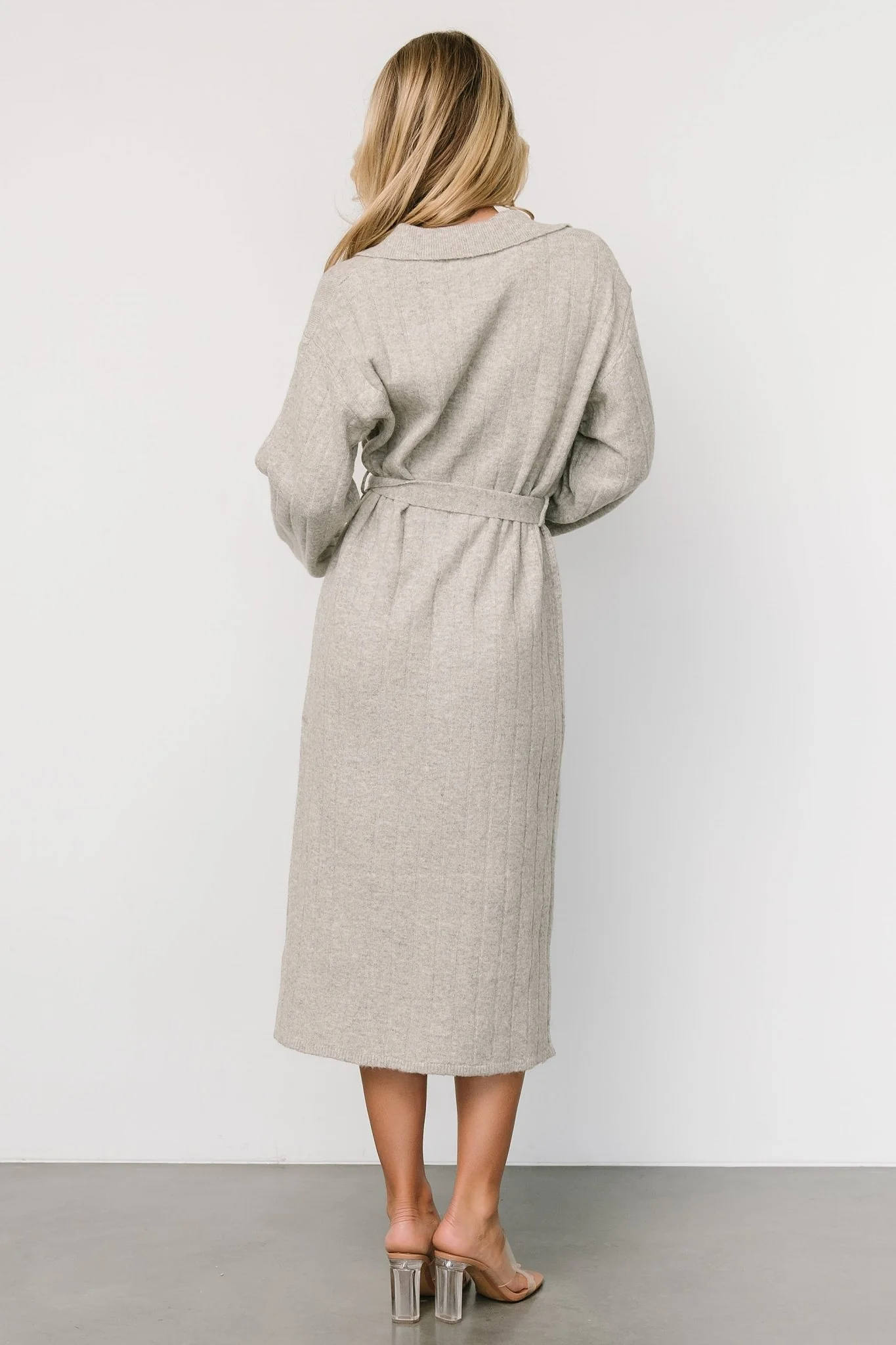 Barrie Sweater Dress | Gray