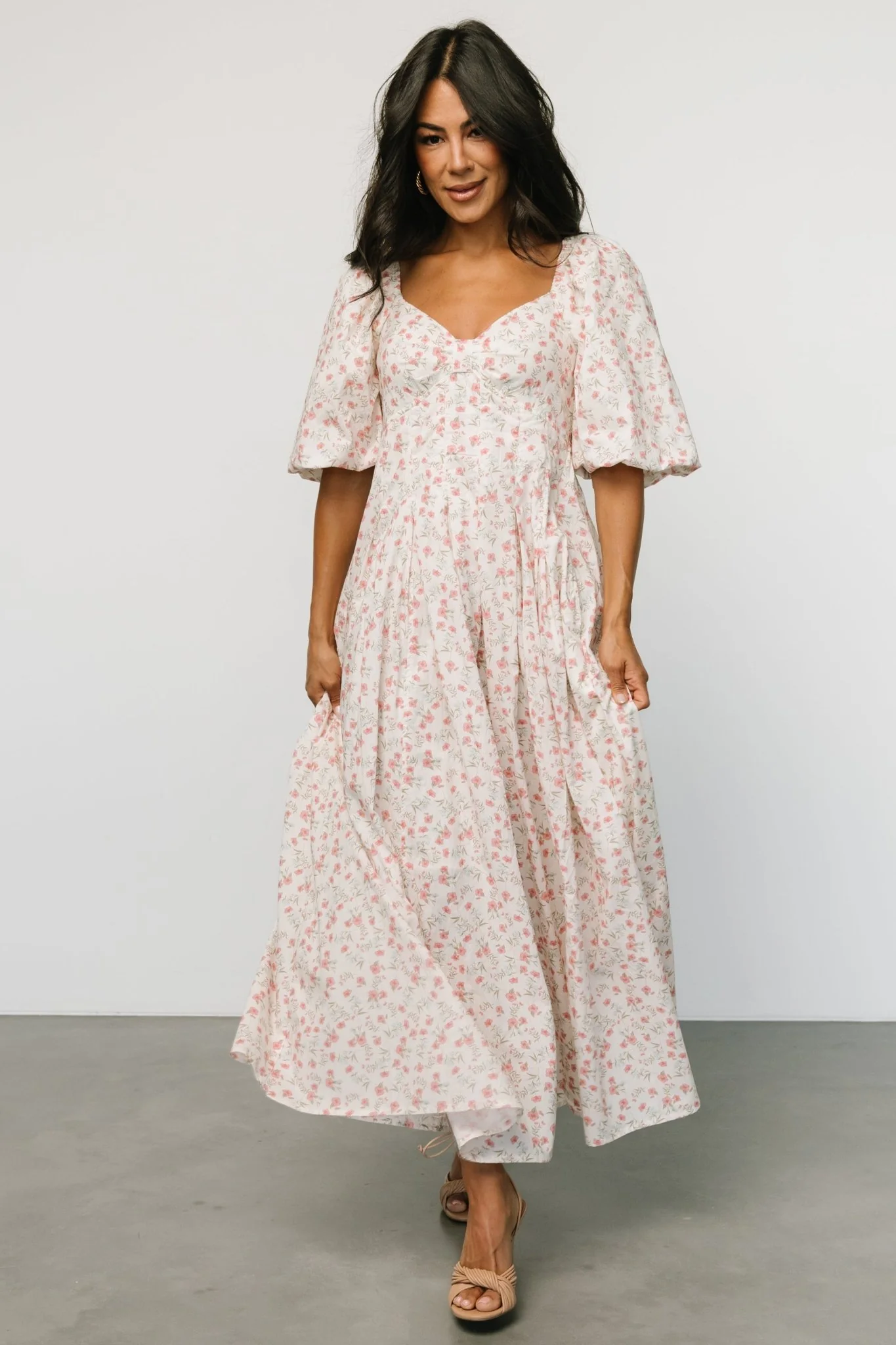 Marguerite Maxi Dress | Cream Floral