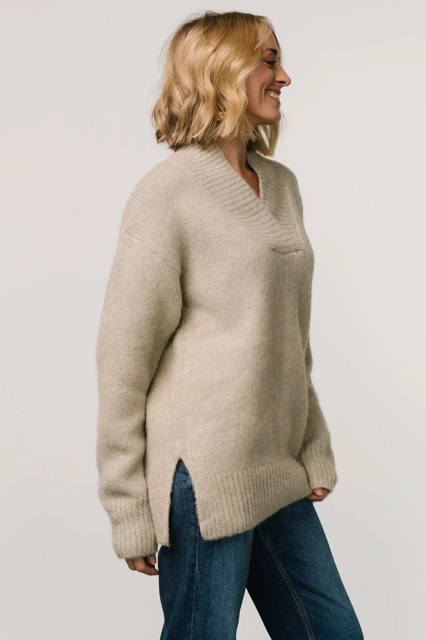 Calgary Oversized Sweater | Oatmeal