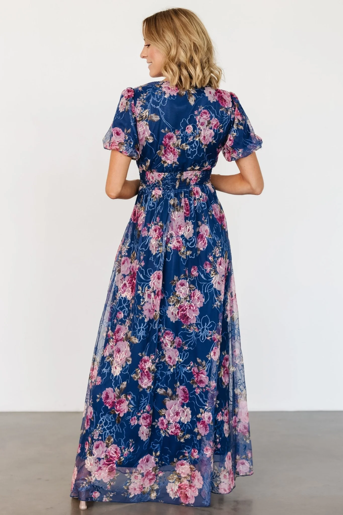 Ardley Maxi Dress | Navy + Pink Floral