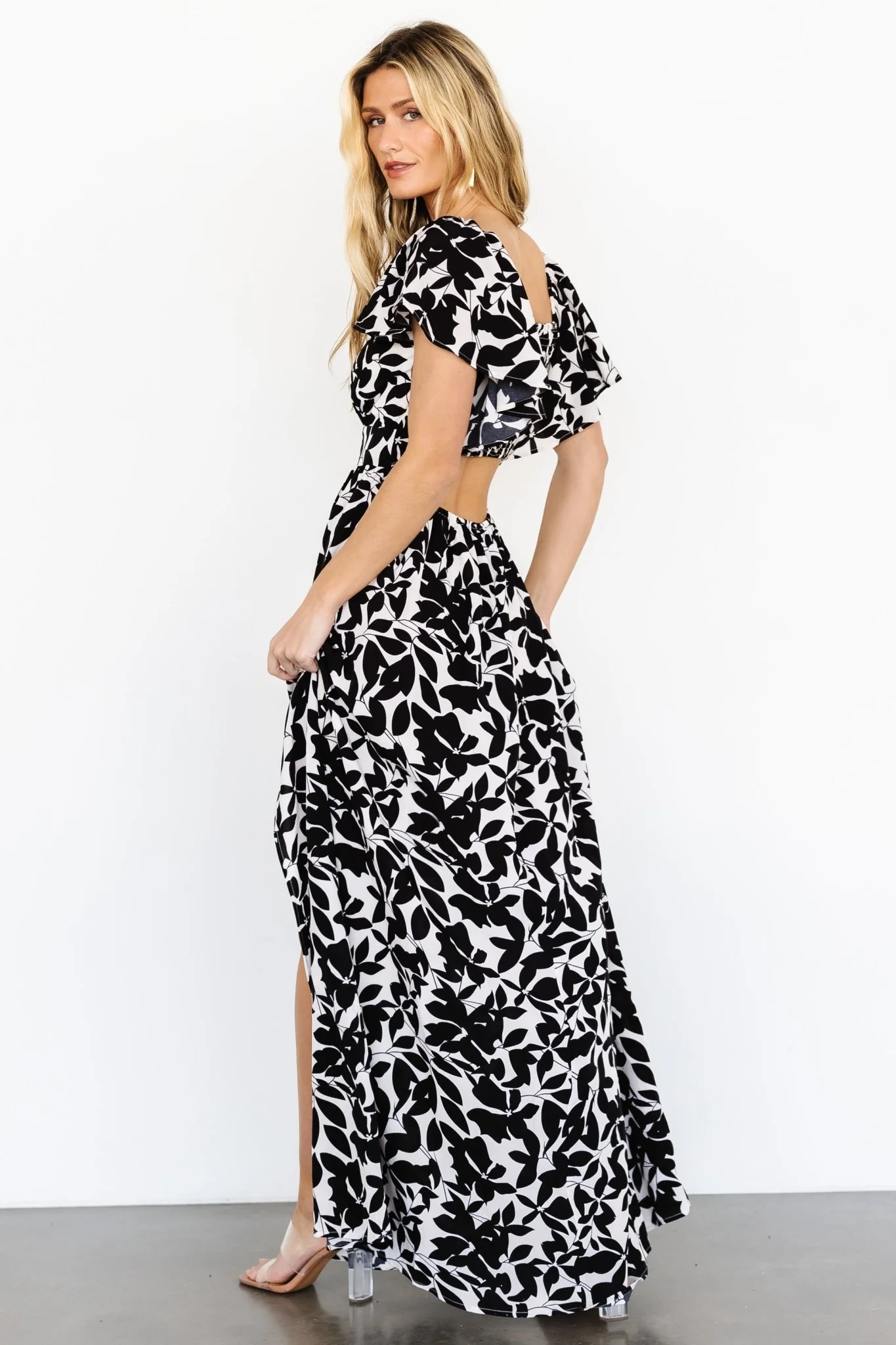 Adira Maxi Dress | Black Floral