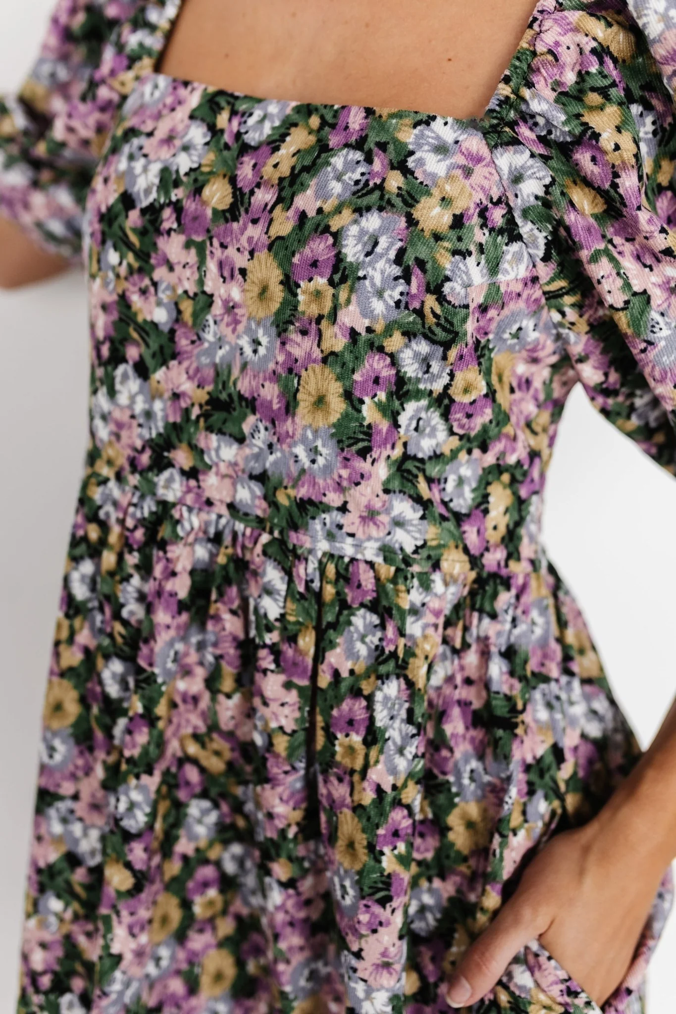 Joyce Corduroy Dress | Multi