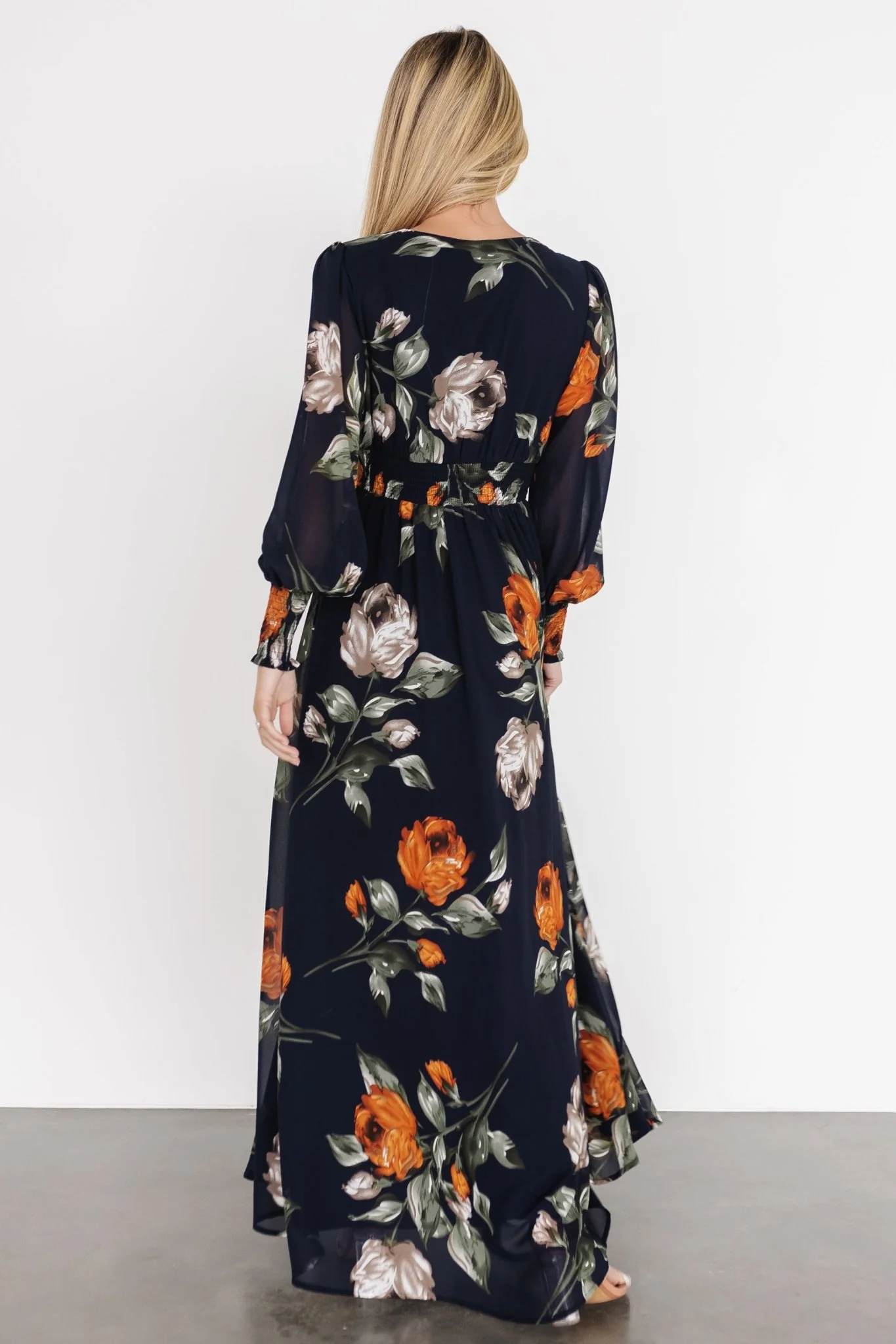 Olivia Maxi Dress | Midnight Navy Floral