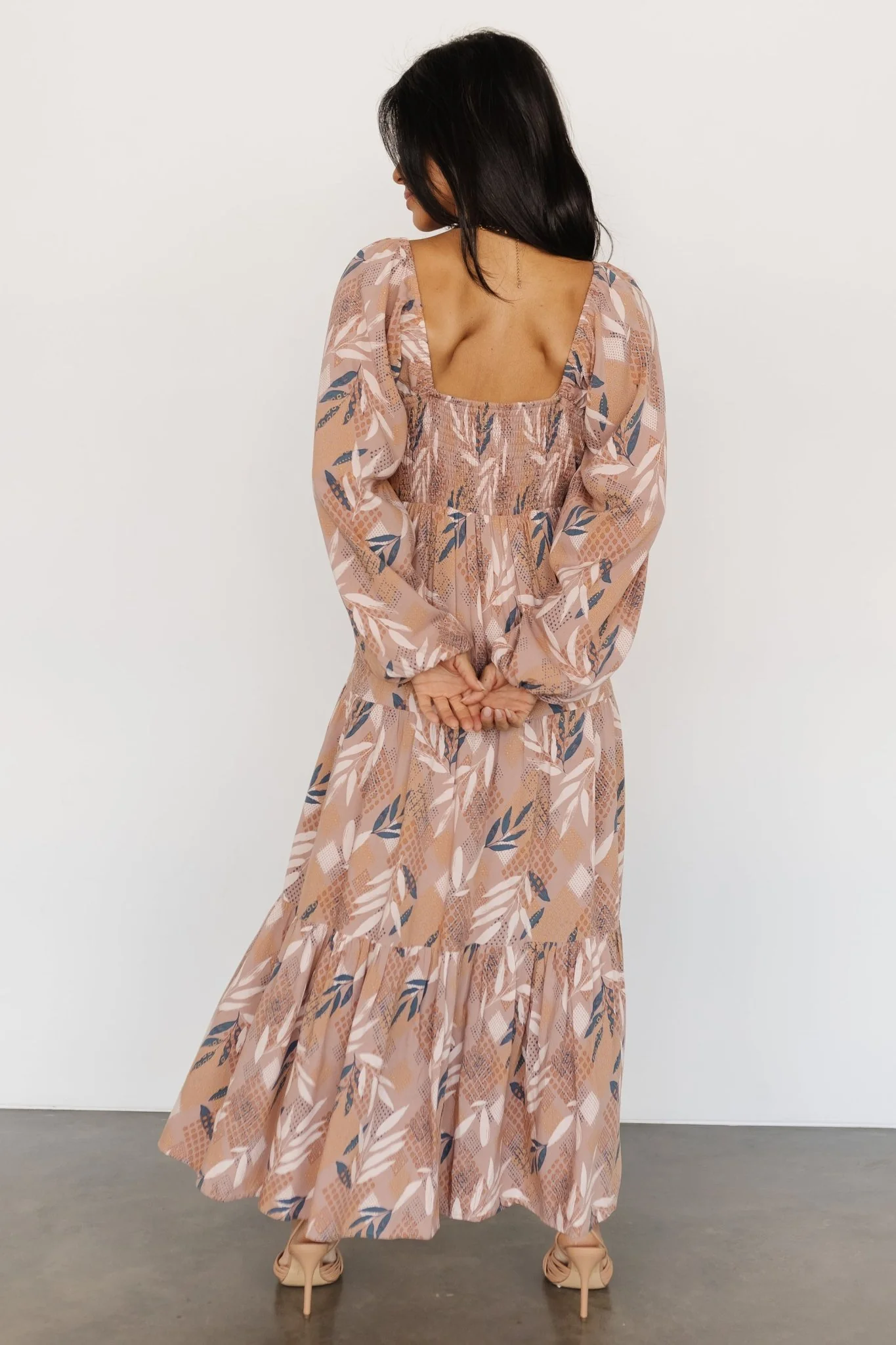 Barbara Maxi Dress | Dusty Mauve Print