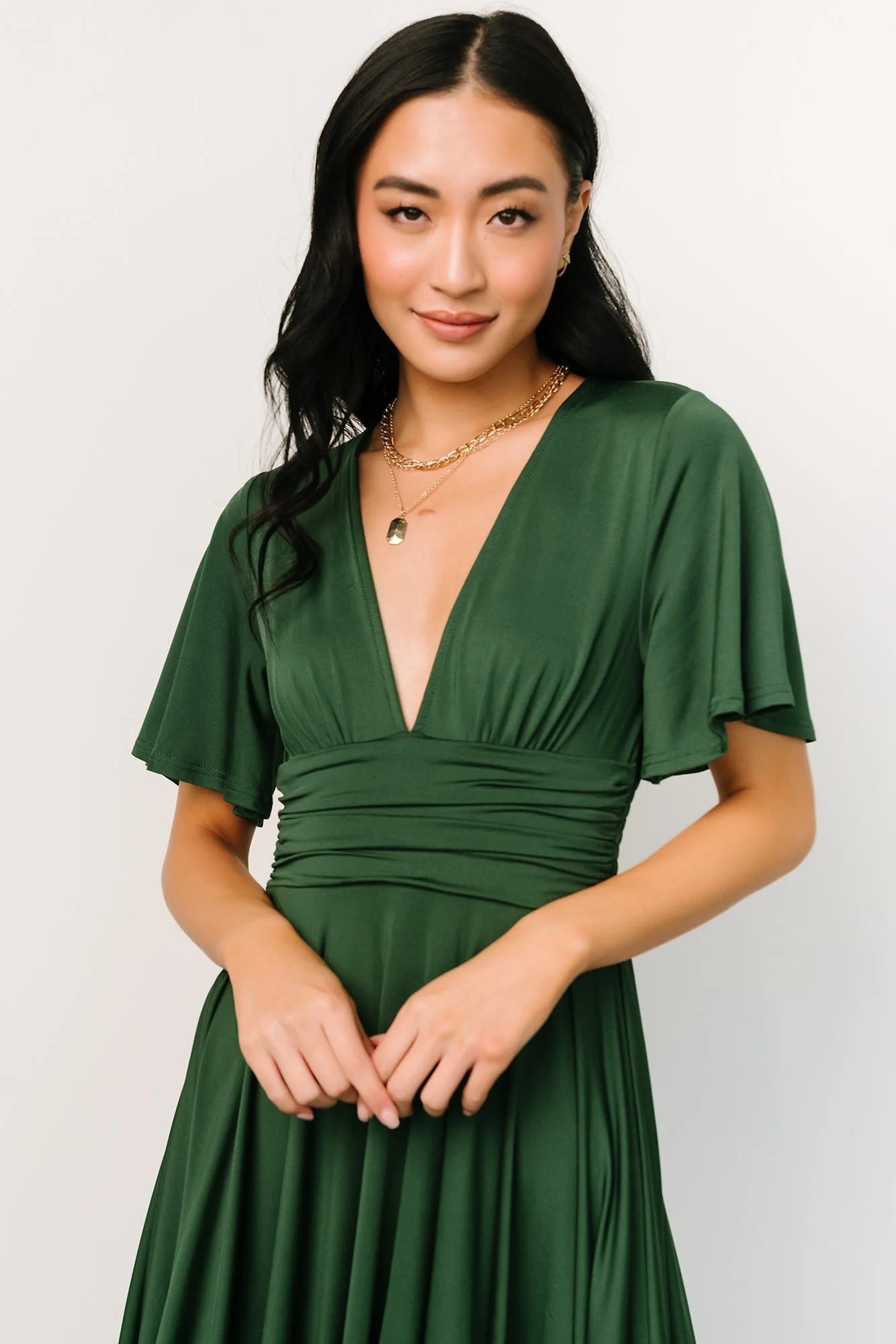 Janette Midi Dress | Green