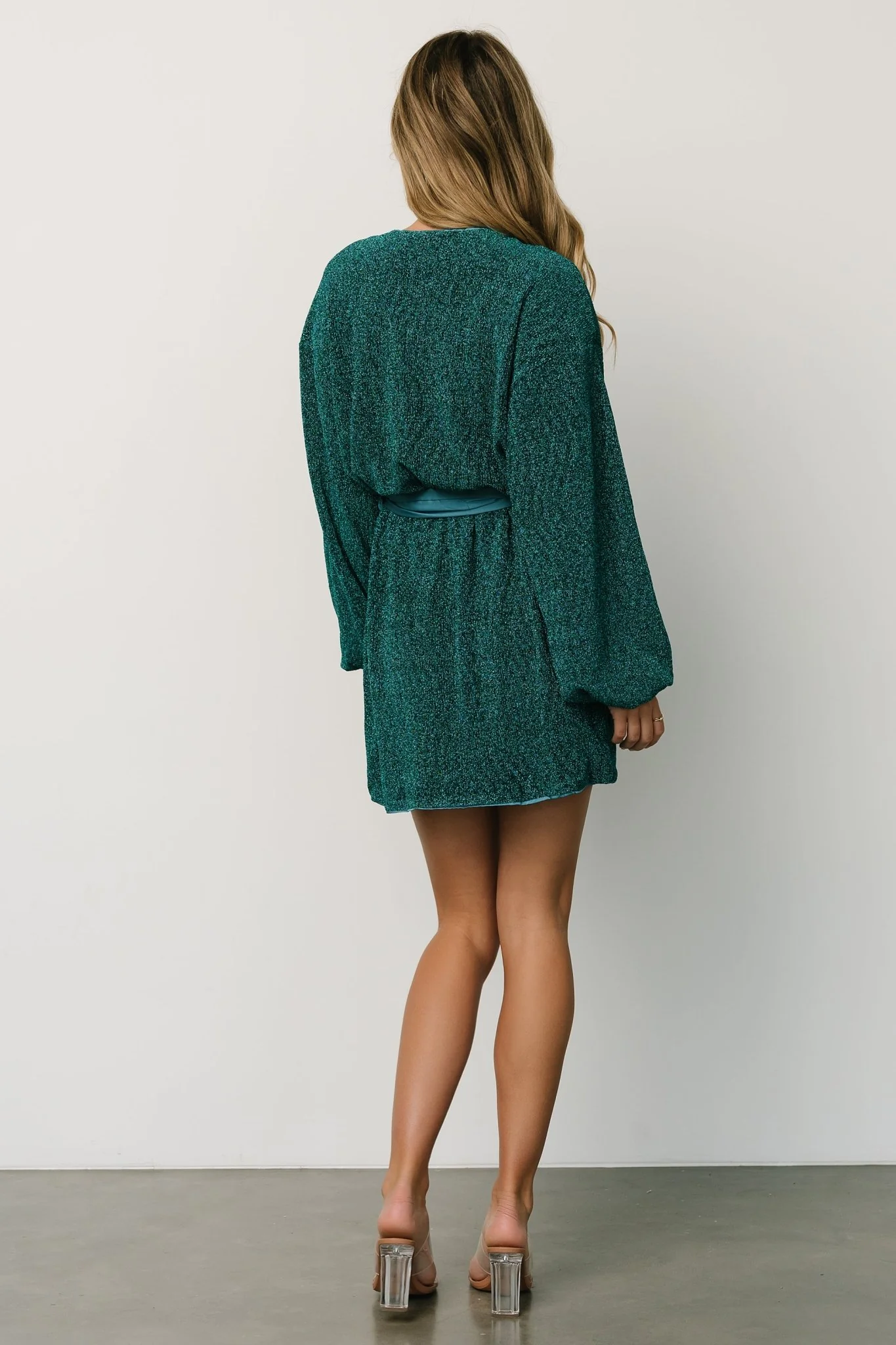 Packard Sparkle Mini Dress | Dark Teal