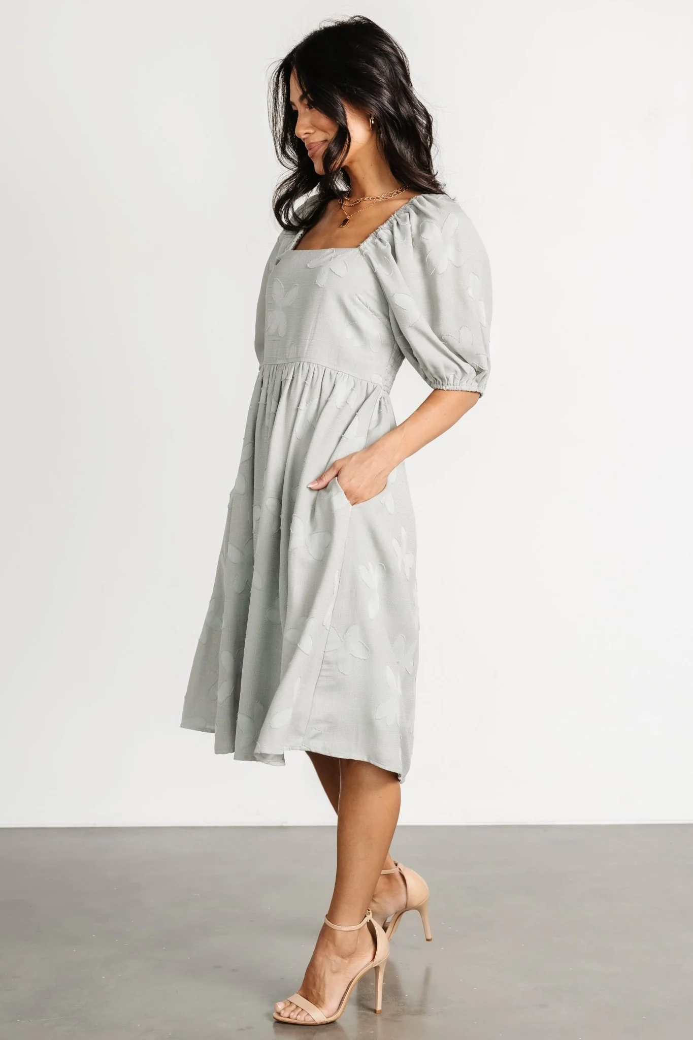 Avery Short Dress | Sage