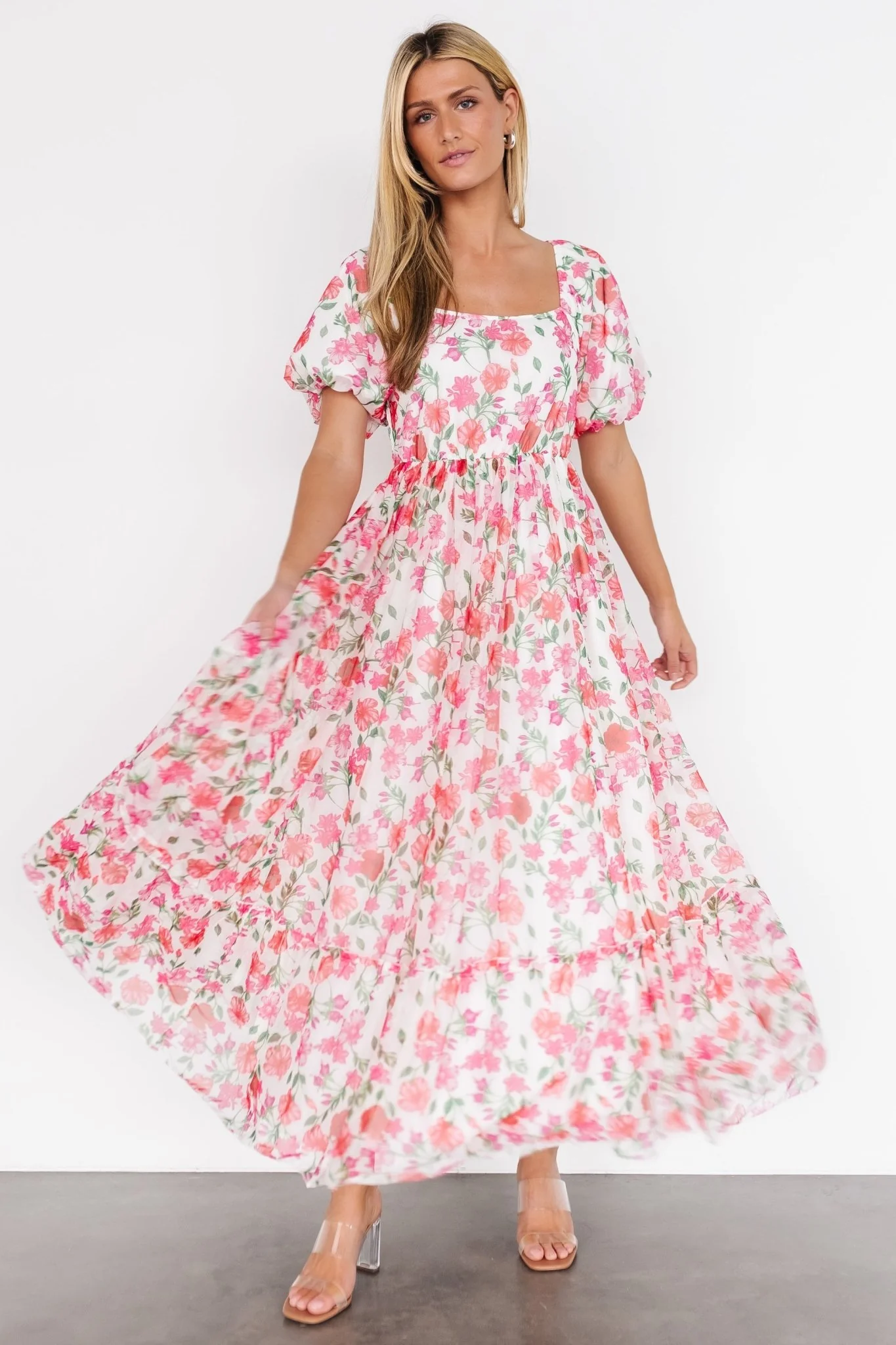 Margo Maxi Dress | Pink Multi Floral