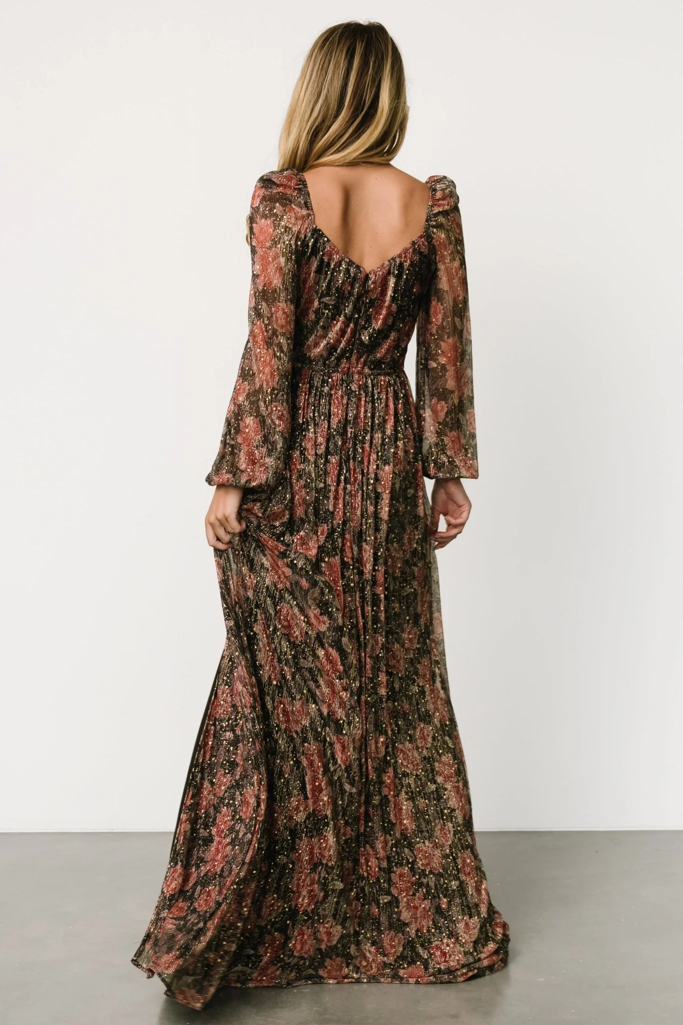 Kirsi Maxi Dress | Black Floral