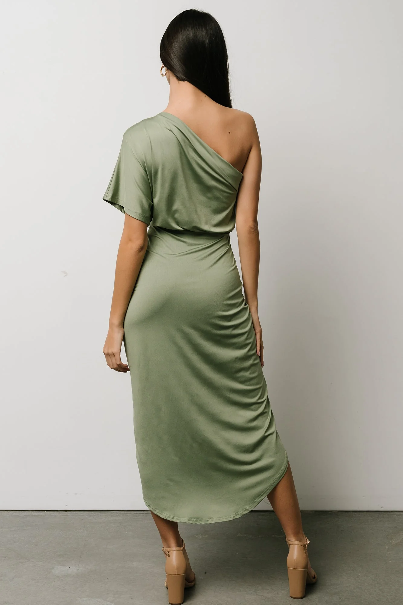 Addison Midi Dress | Dusty Sage
