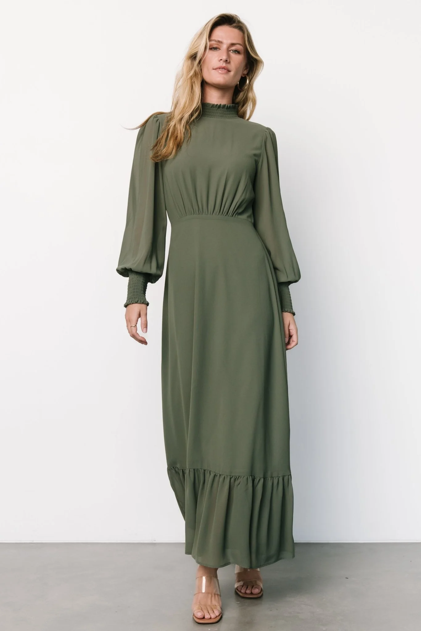 Luciana Maxi Dress | Dark Sage