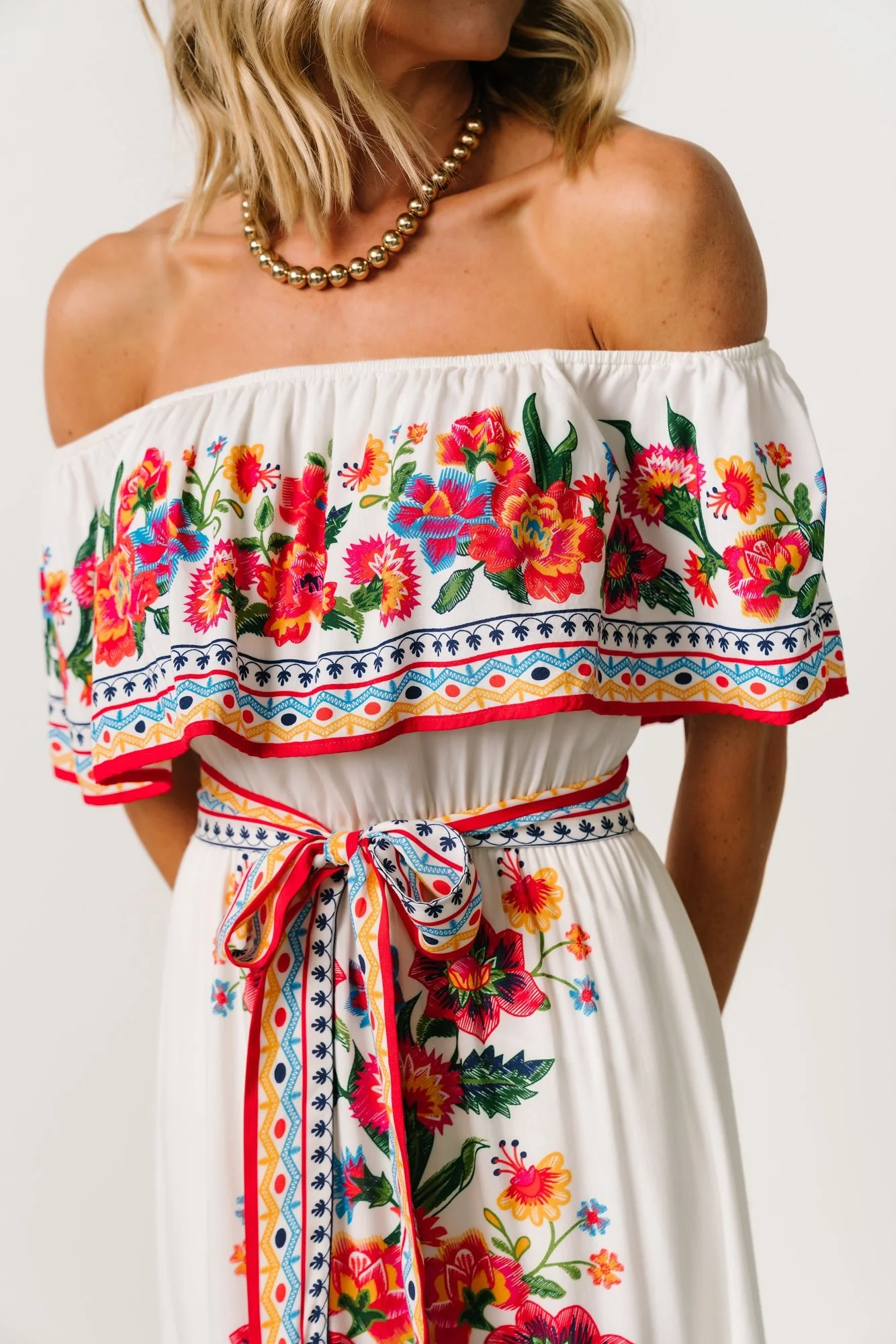 Alejandra Maxi Dress | Ivory Multi Floral