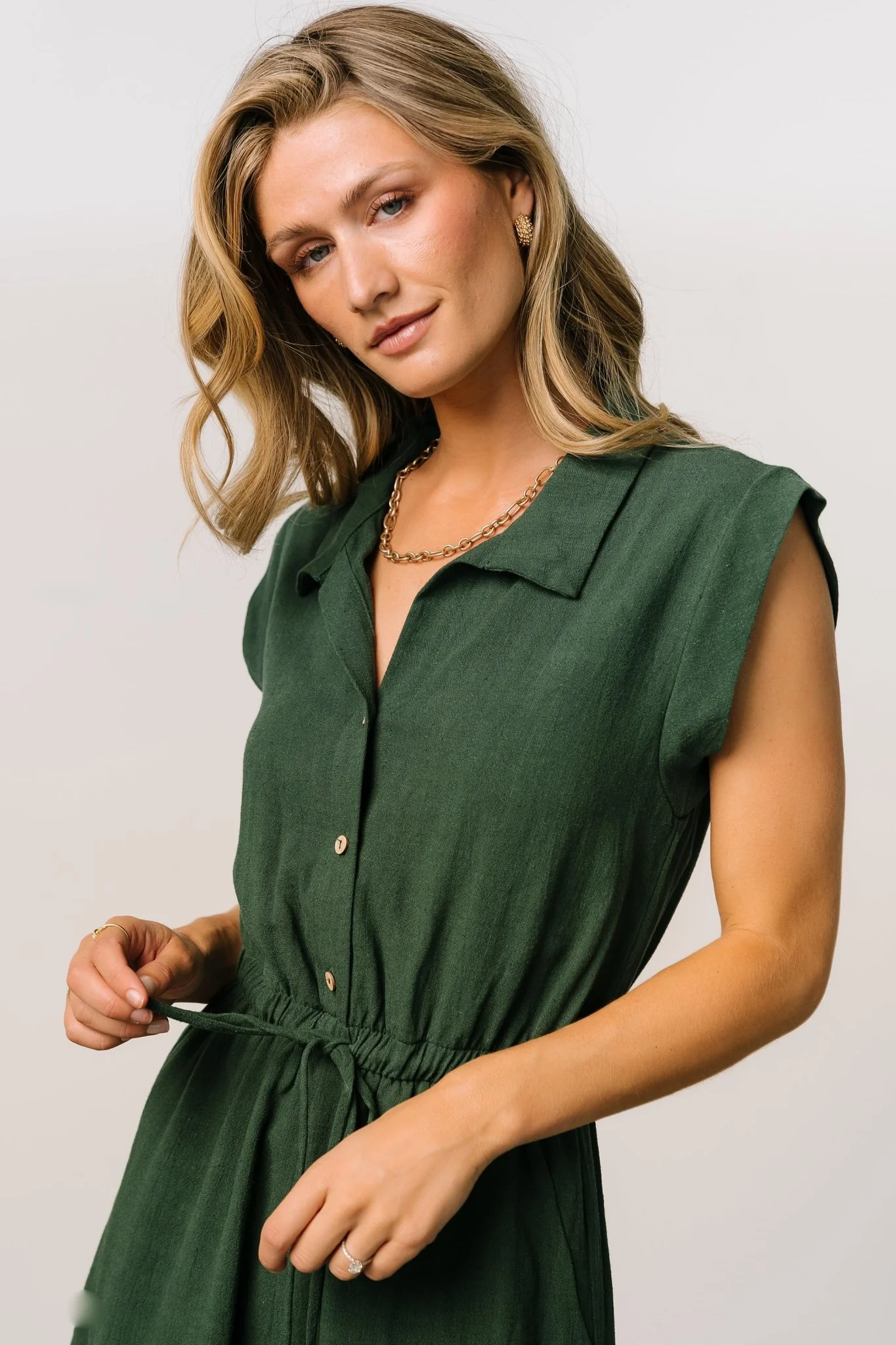 Toni Romper | Dark Green
