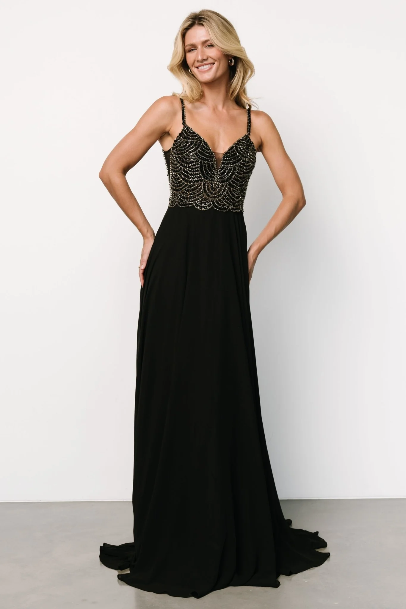 Honor Beaded Bridal Gown | Black