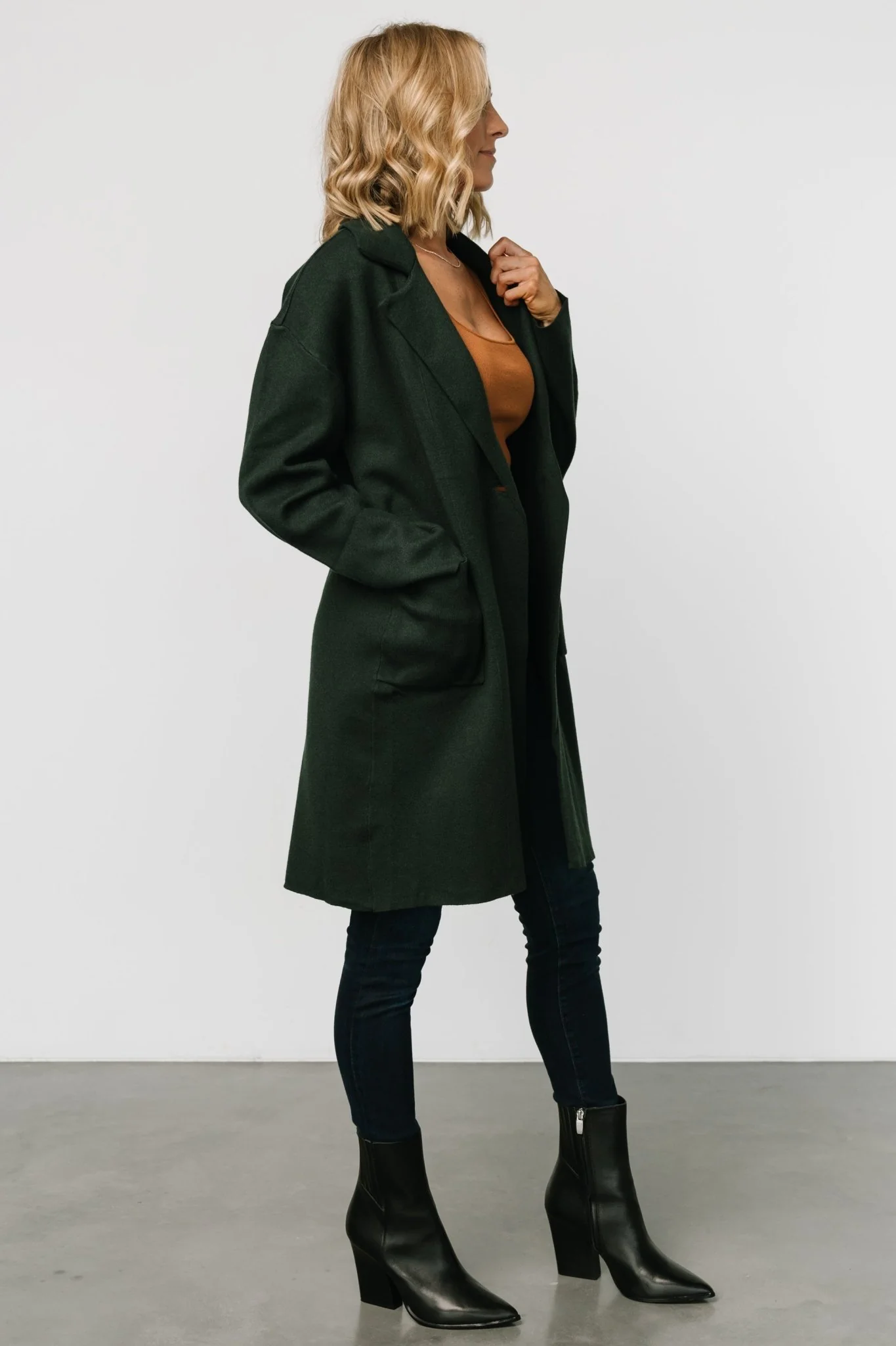 Roland Long Jacket | Dark Green