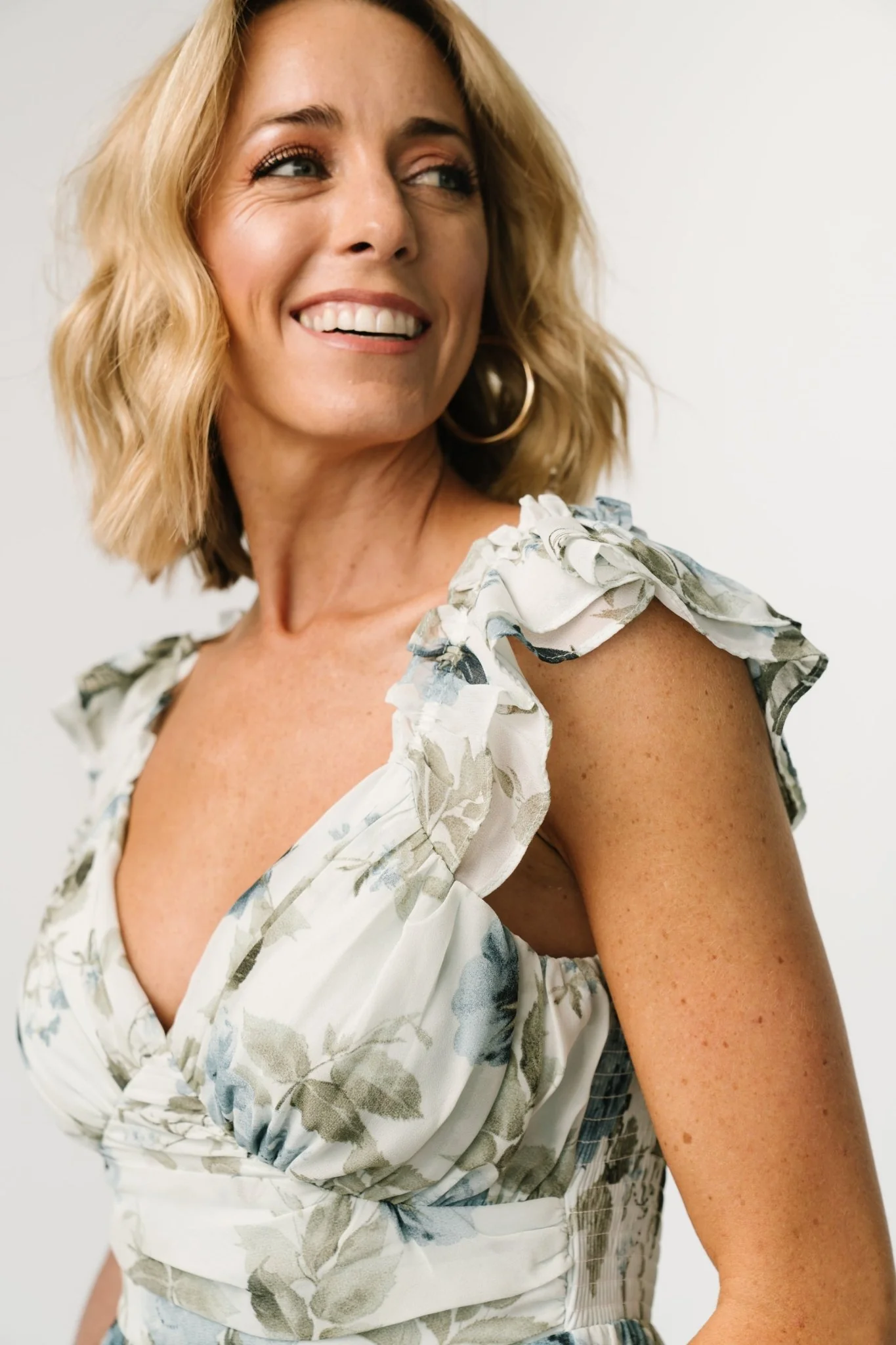 Martina Maxi Dress | Light Blue Floral