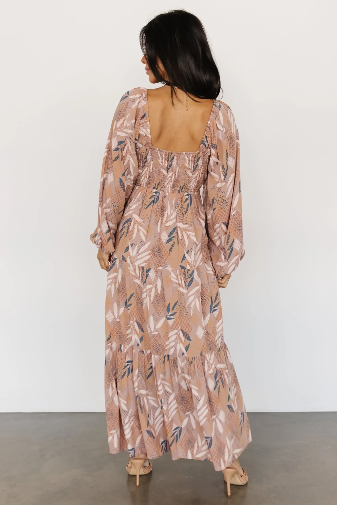 Barbara Maxi Dress | Dusty Mauve Print