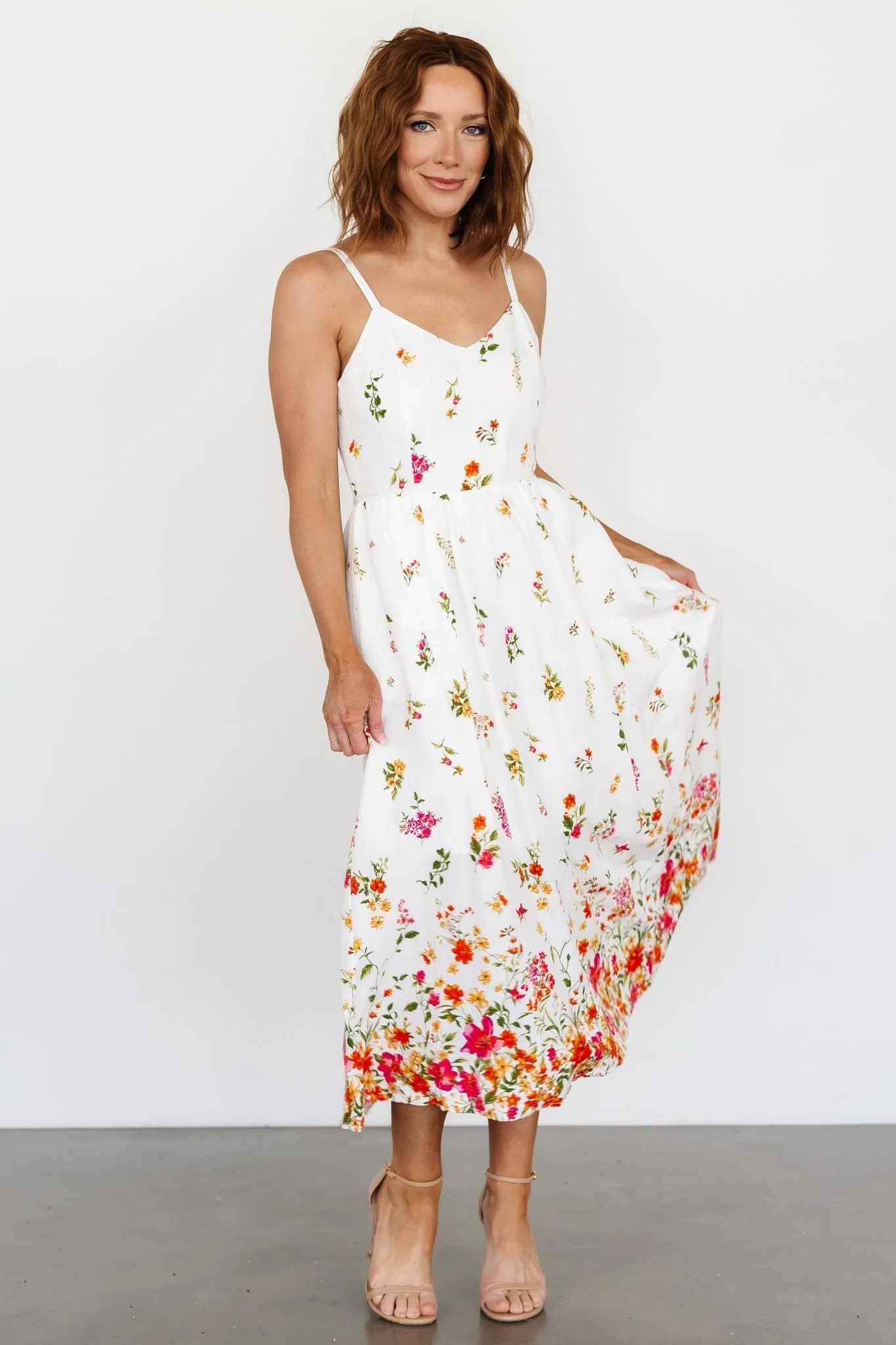 Daniella Tank Dress | Off White Floral
