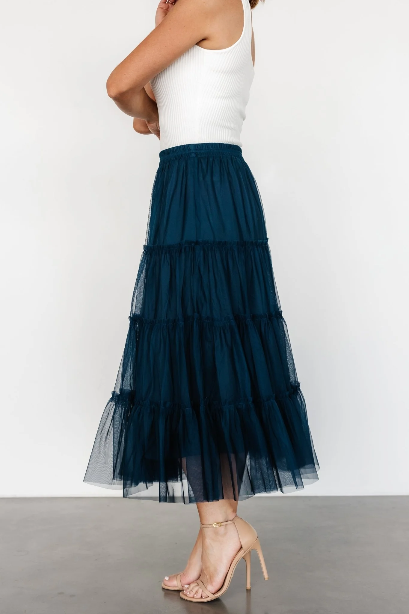 Galena Tulle Skirt | Deep Topaz