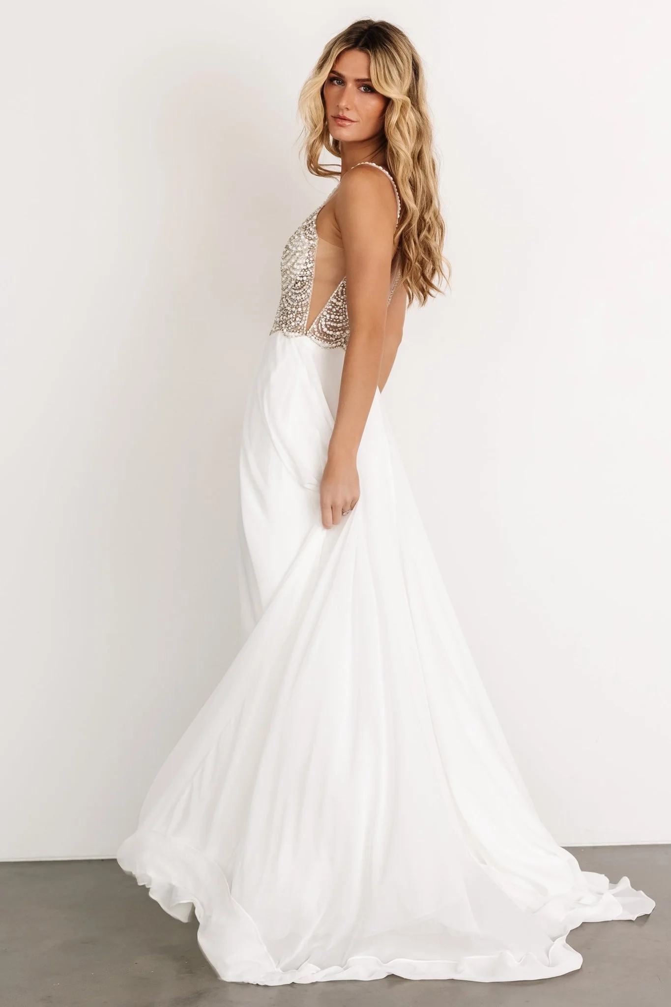 Honor Beaded Bridal Gown | Off White