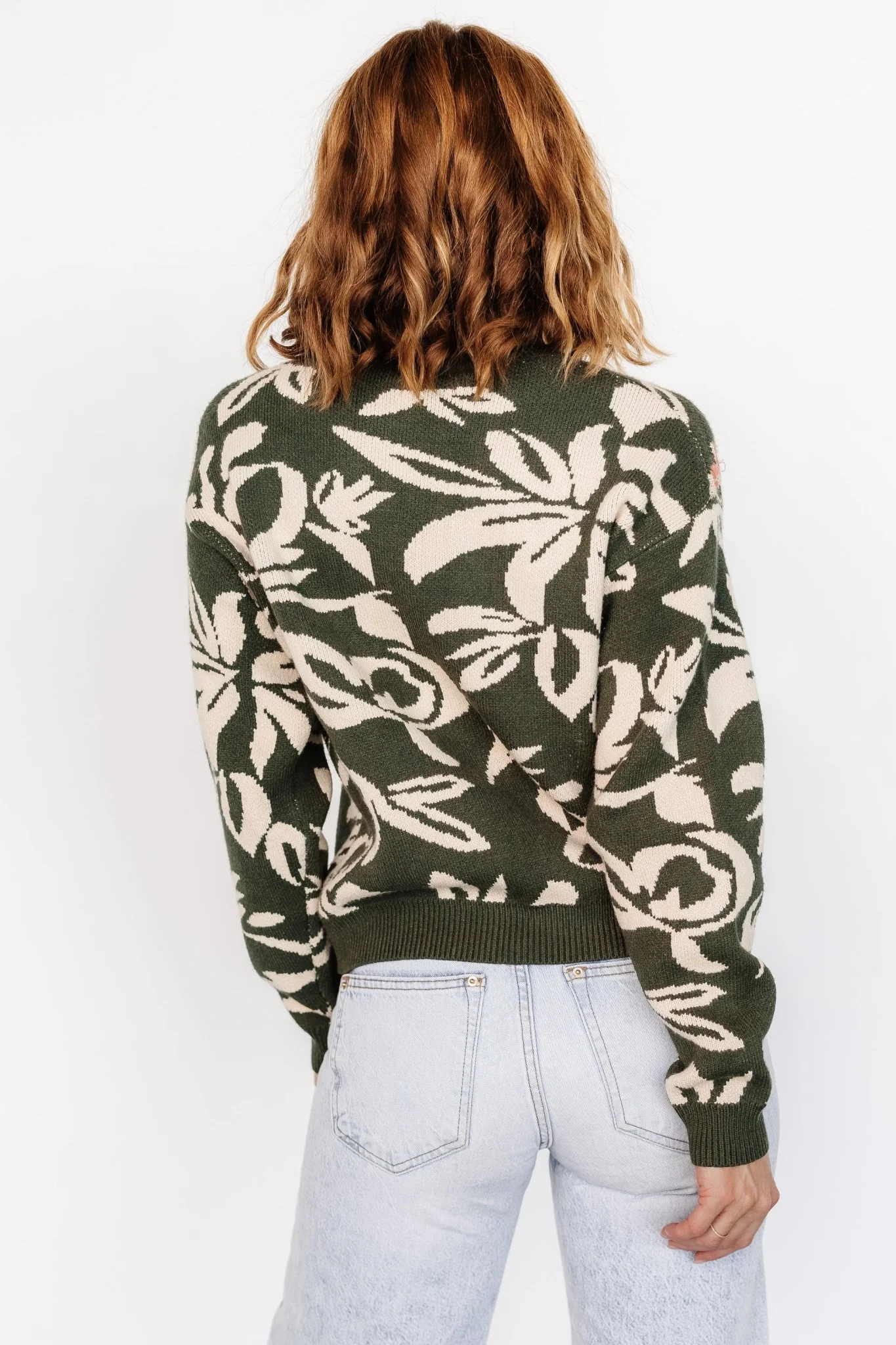 Aiden Sweater | Green Print
