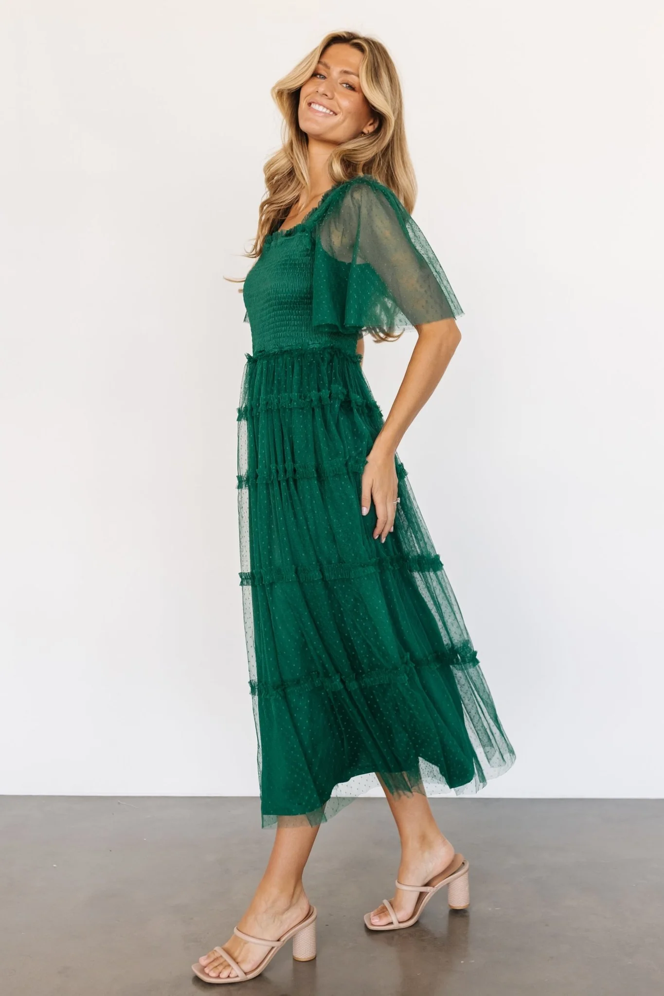 Bexley Tulle Dress | Dark Green