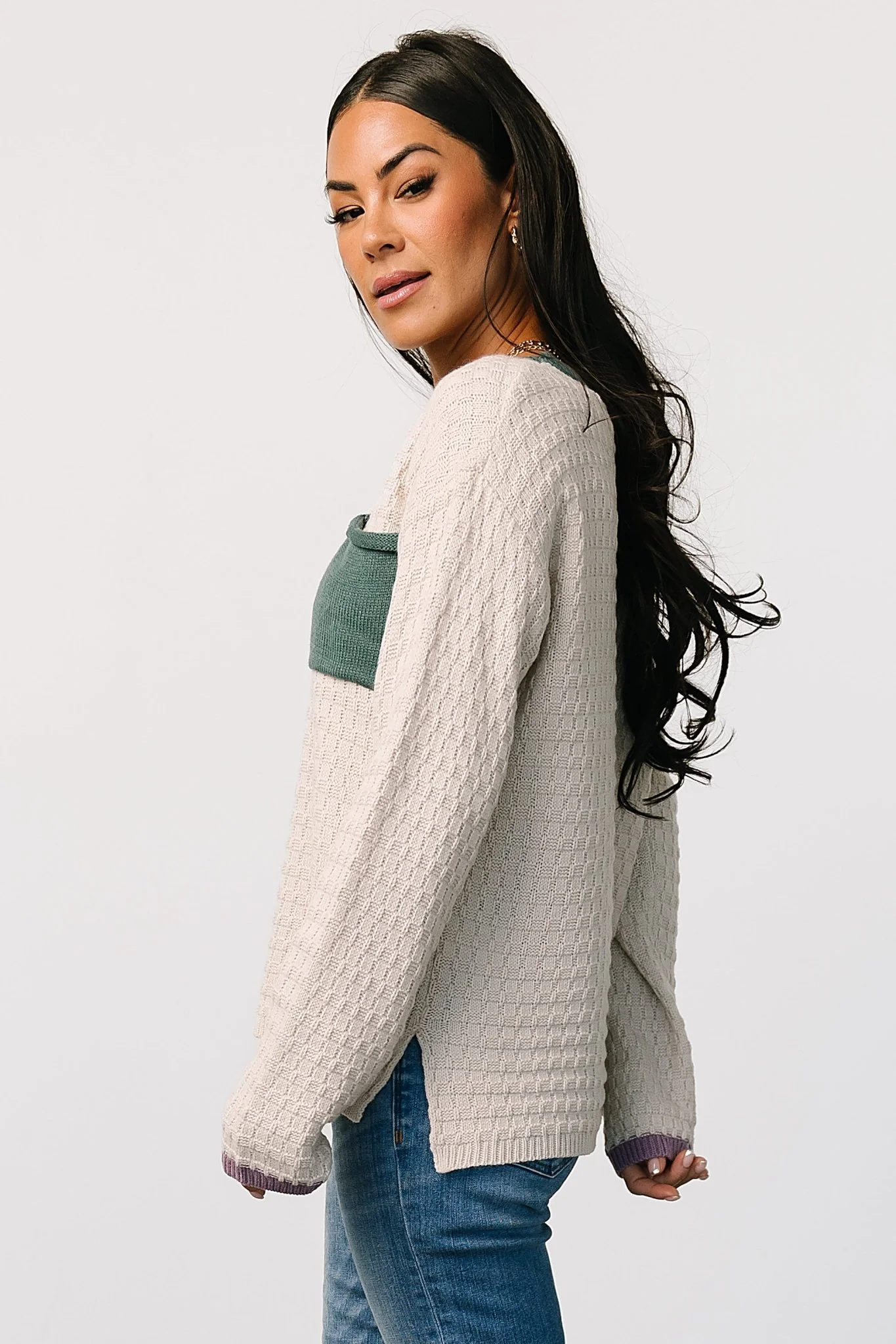 Brixton Weave Sweater | Oatmeal