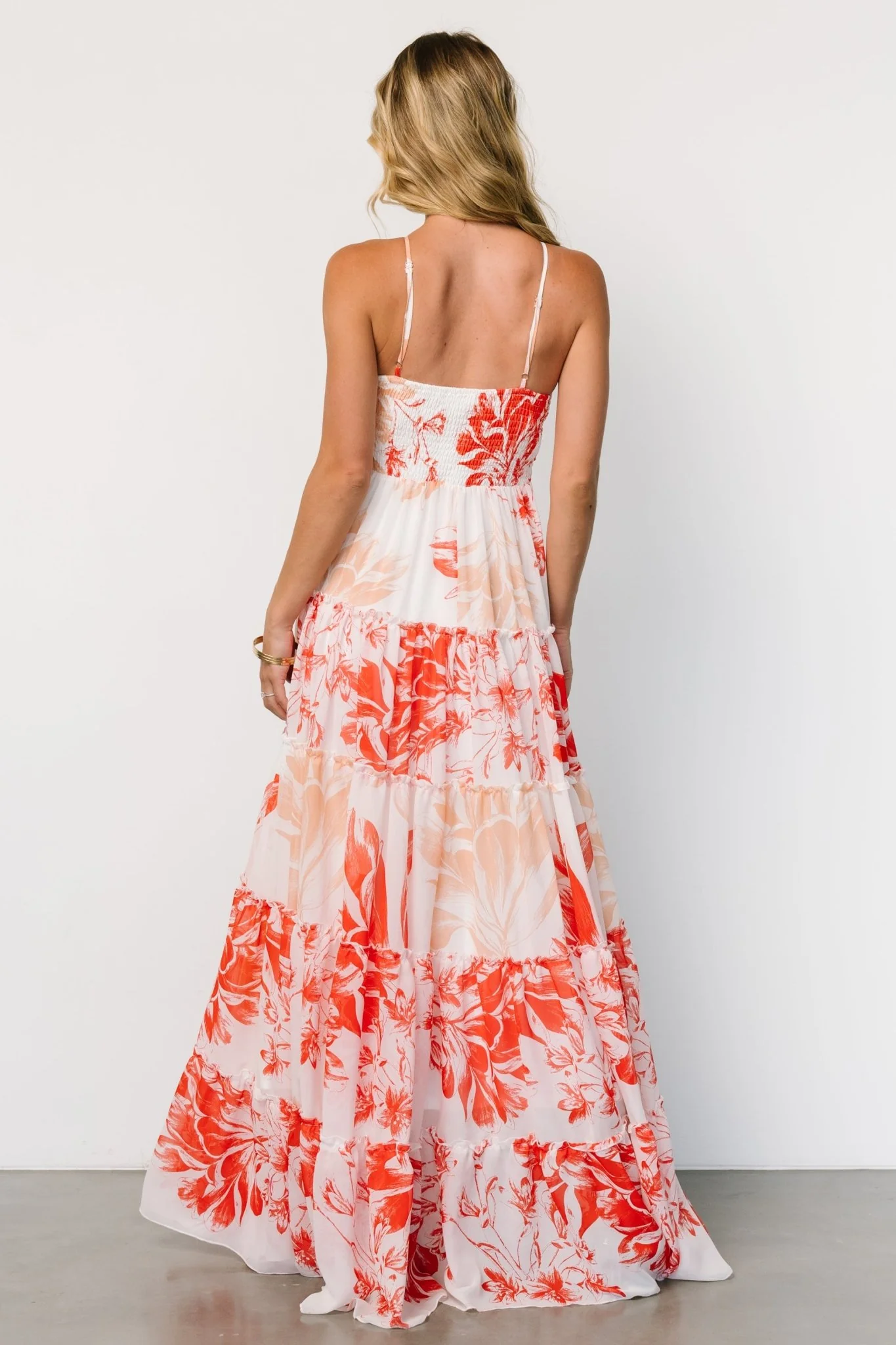 Charmaine Maxi Dress | Red + Natural Floral