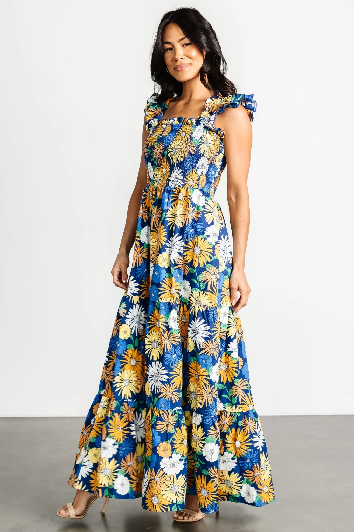 Adela Maxi Dress | Blue Multi Floral