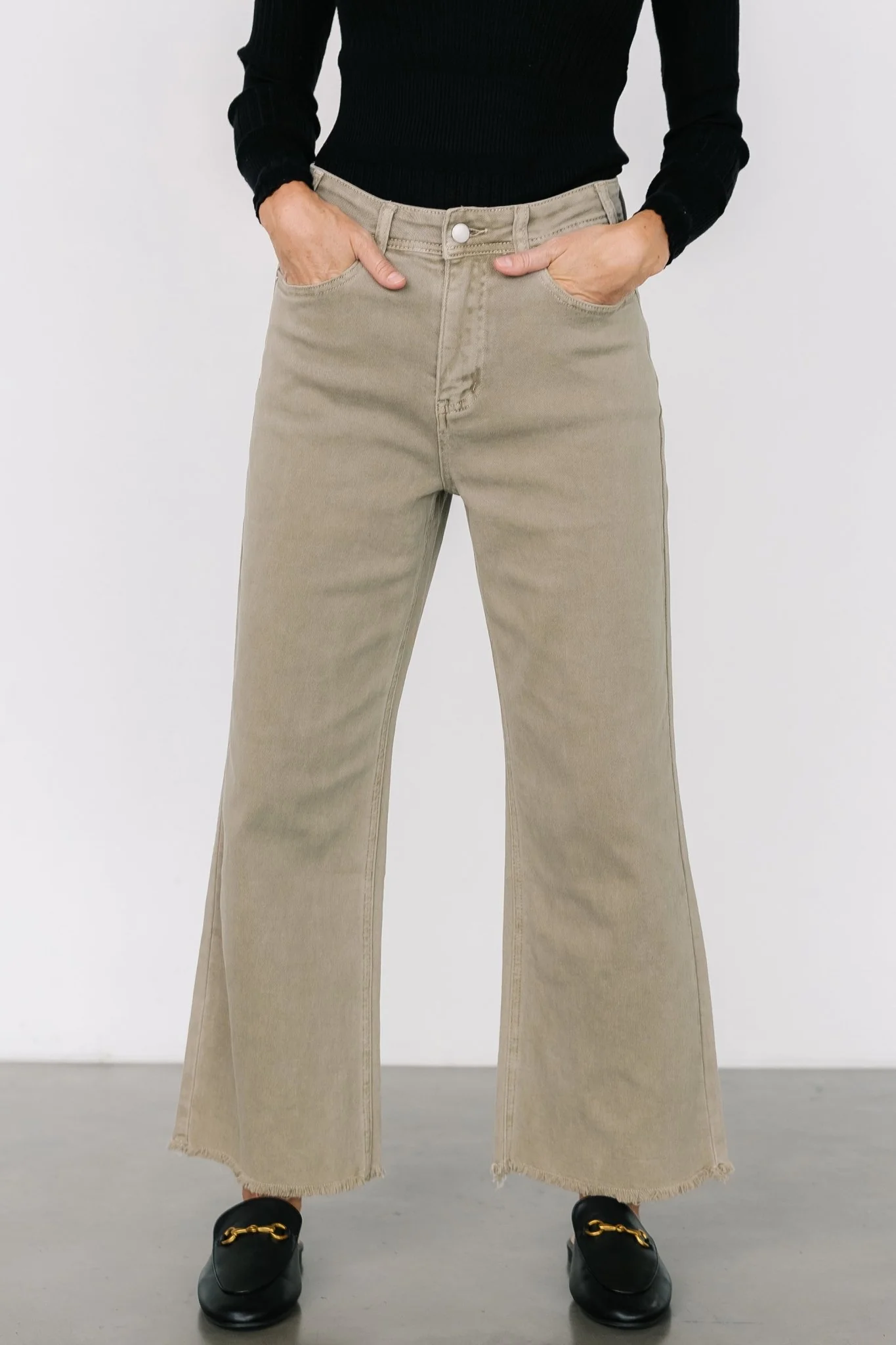Spence Denim Pants | Olive