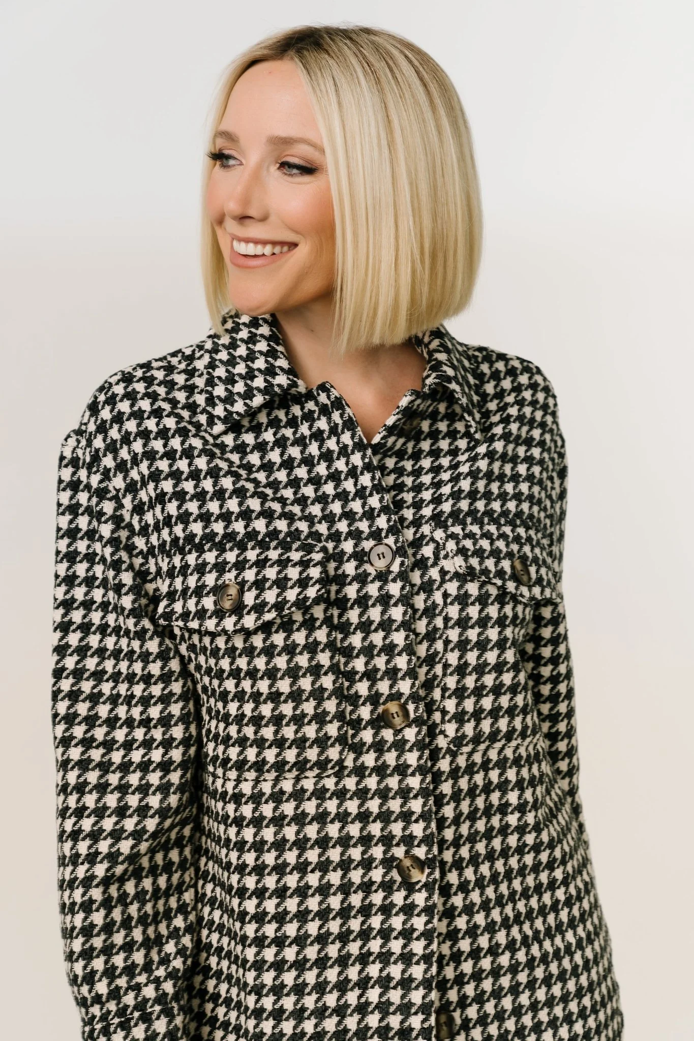 Bridger Houndstooth Jacket | Dark Navy + Ivory