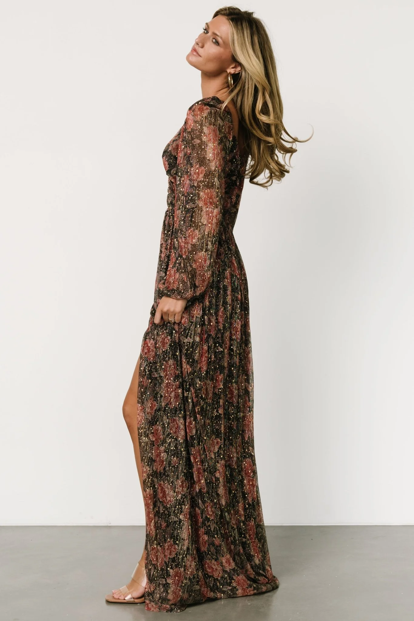 Kirsi Maxi Dress | Black Floral