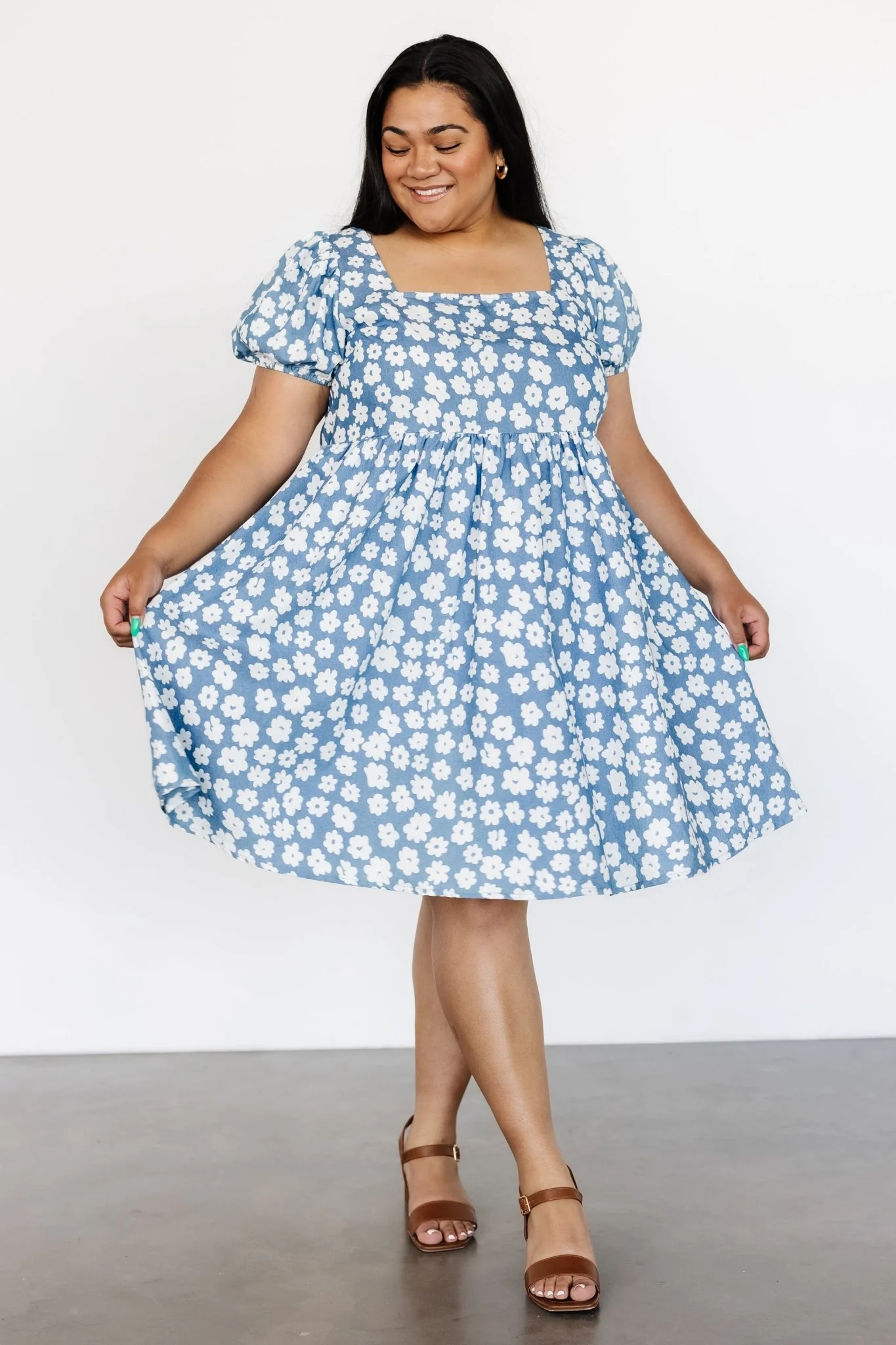 McKell Mini Dress | Chambray Floral