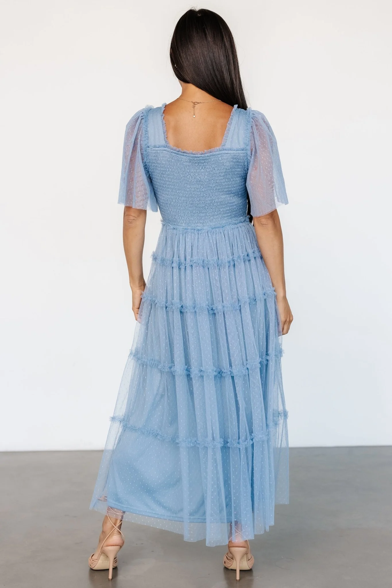 Bexley Tulle Dress | Dusty Blue