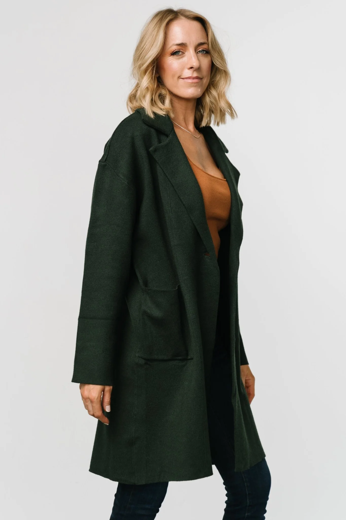 Roland Long Jacket | Dark Green