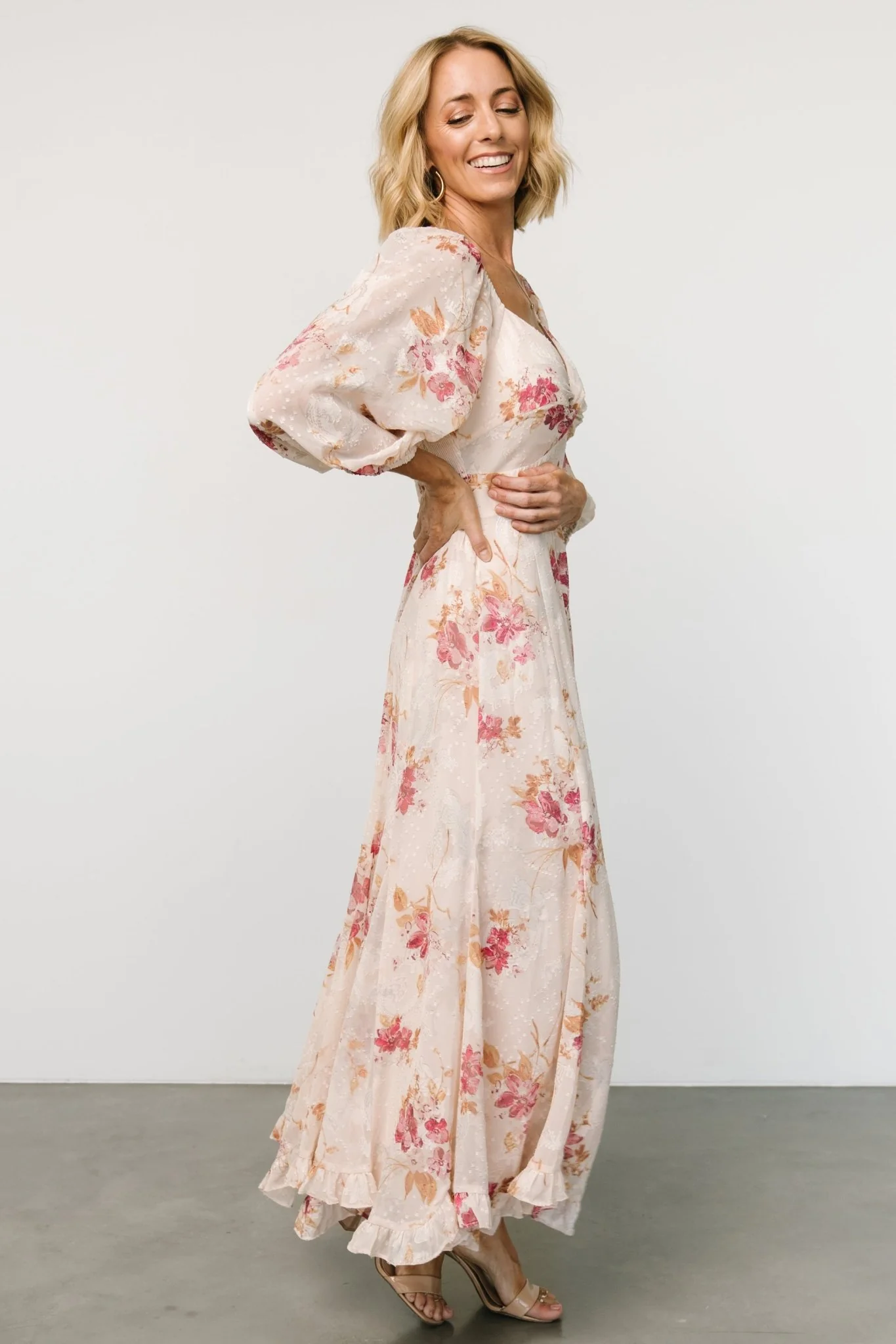 Estefania Maxi Dress | Blush + Pink Floral