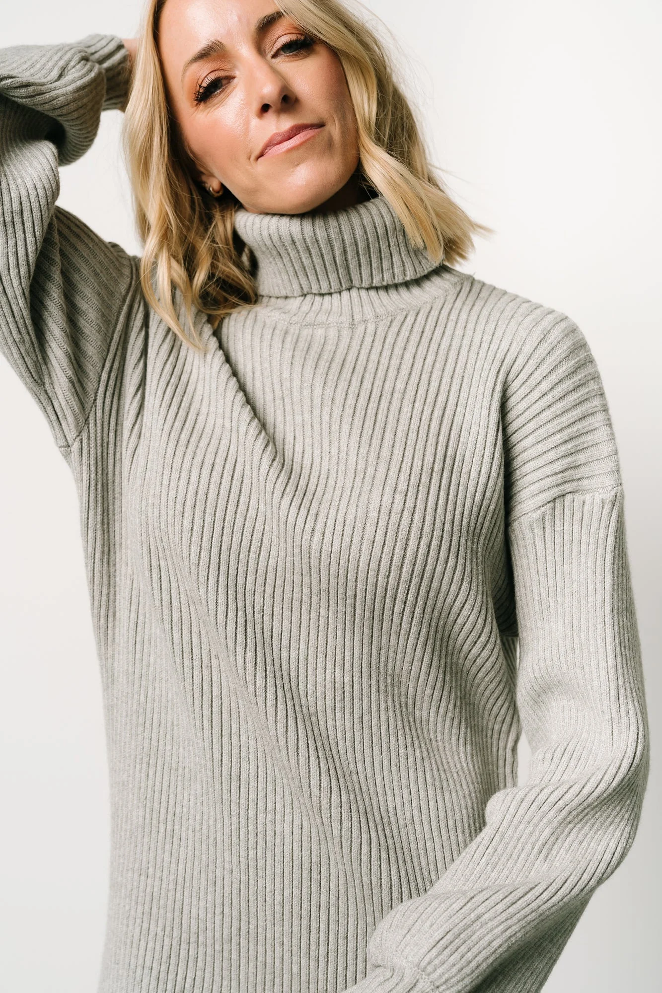 Julianne Sweater Dress | Light Gray
